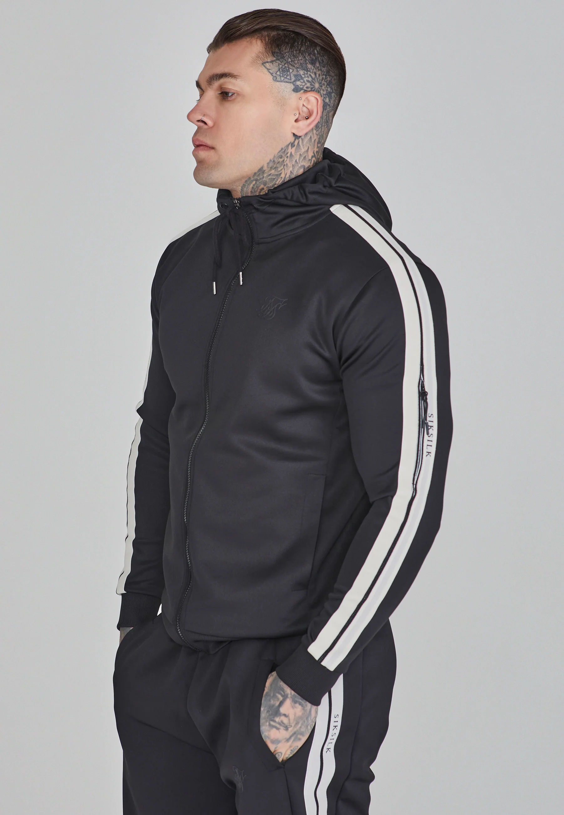 Black Full Zip Hoodie - Image 2
