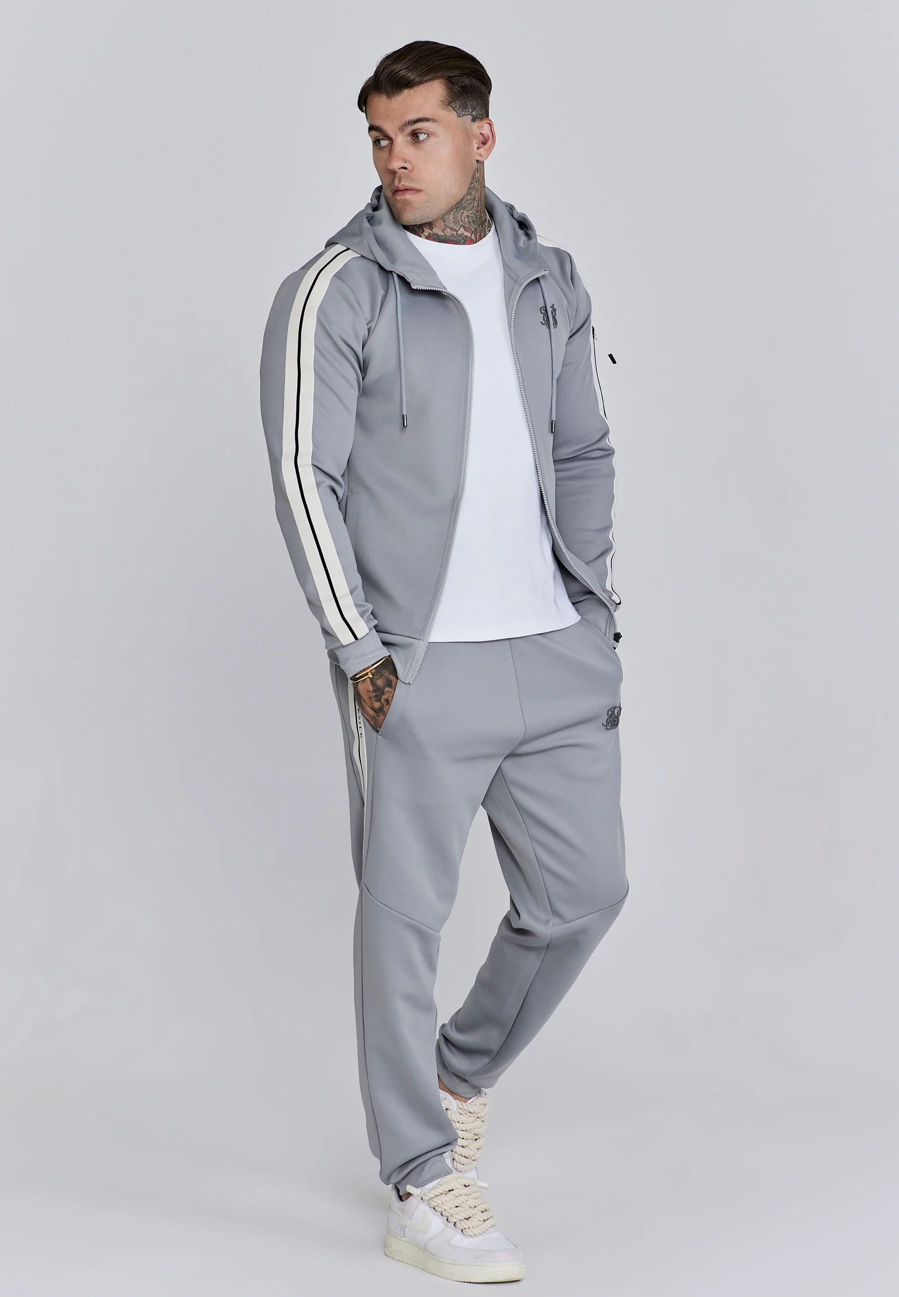 Grey Full Zip Hoodie - Image 4