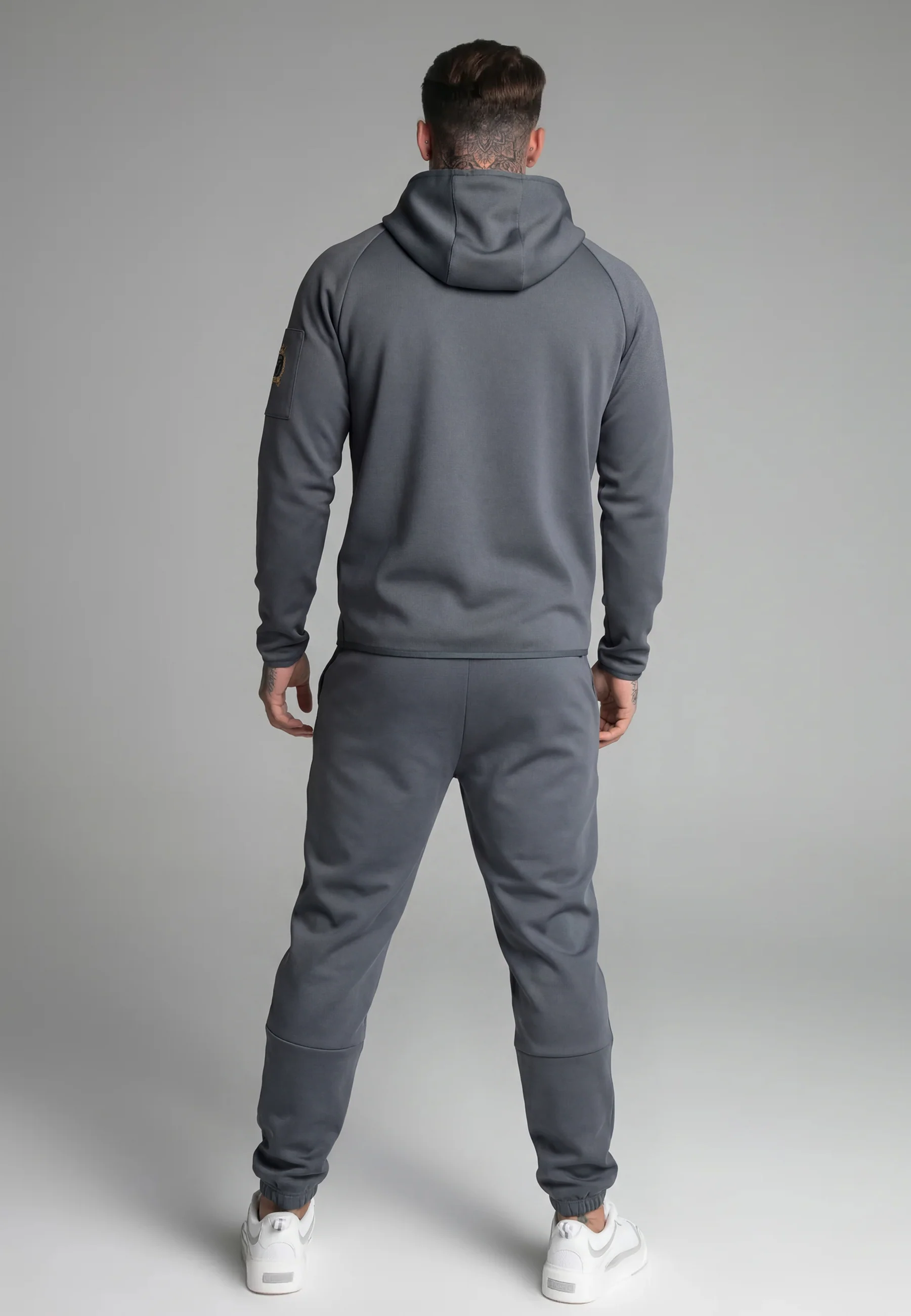 Blue Cropped Full Zip Hoodie - Image 5