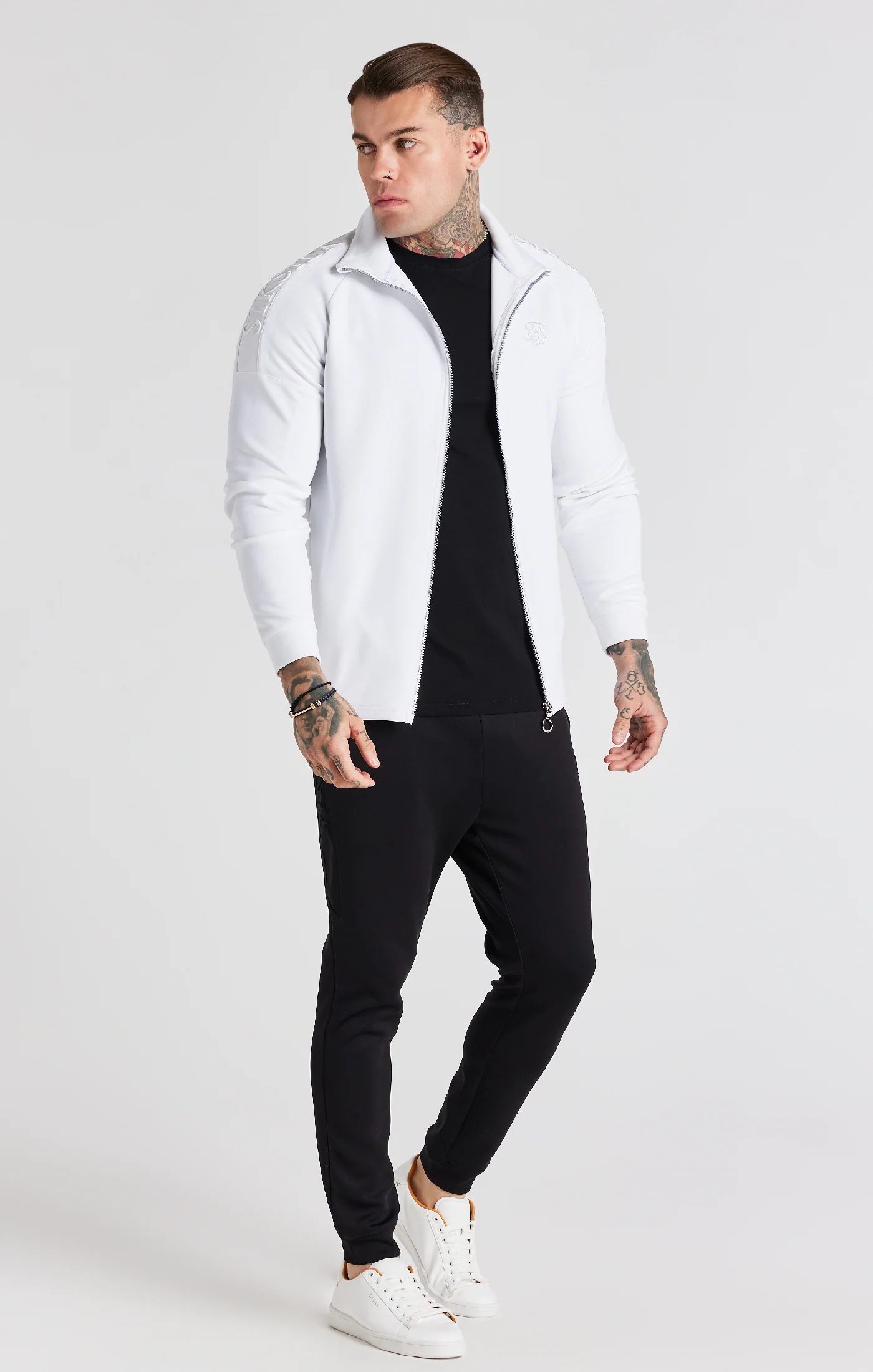 White Panel Hooded Zip Thru - Image 4