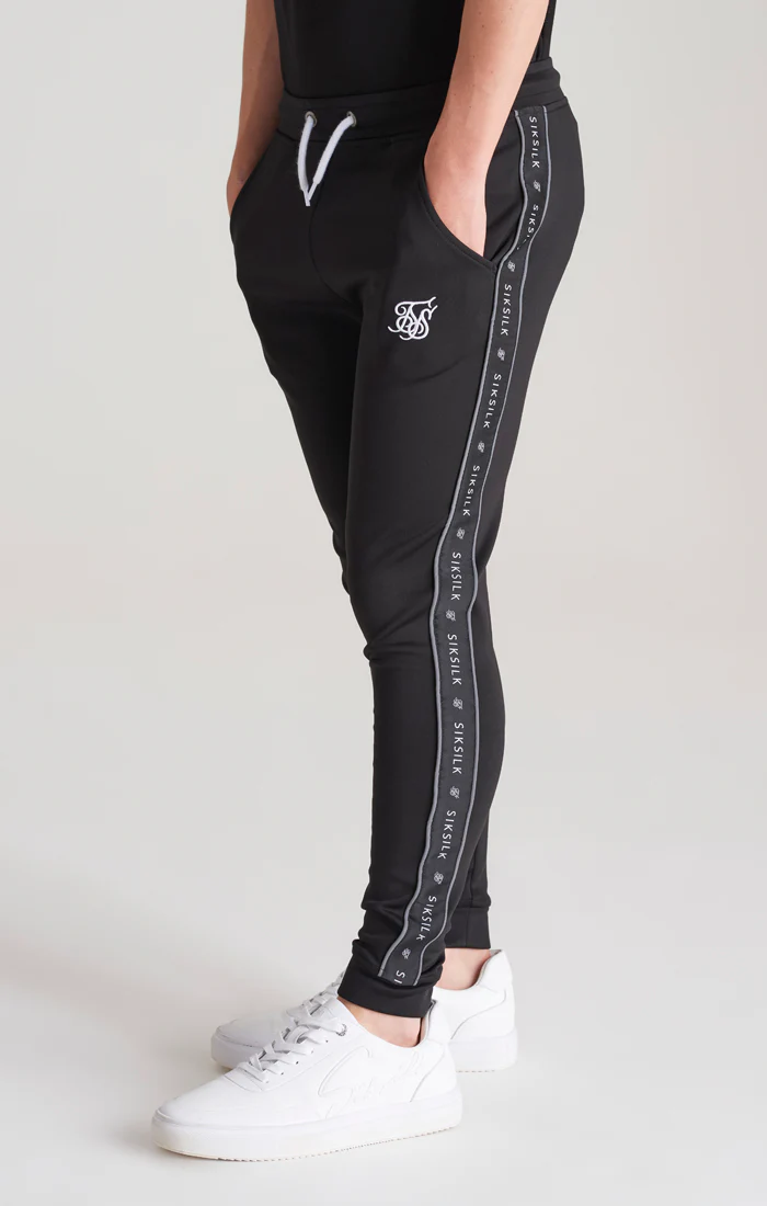 Boys Black Taped Jogger - Image 2