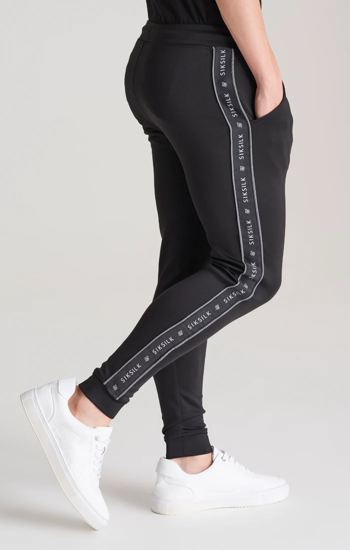 Boys Black Taped Jogger - Image 3