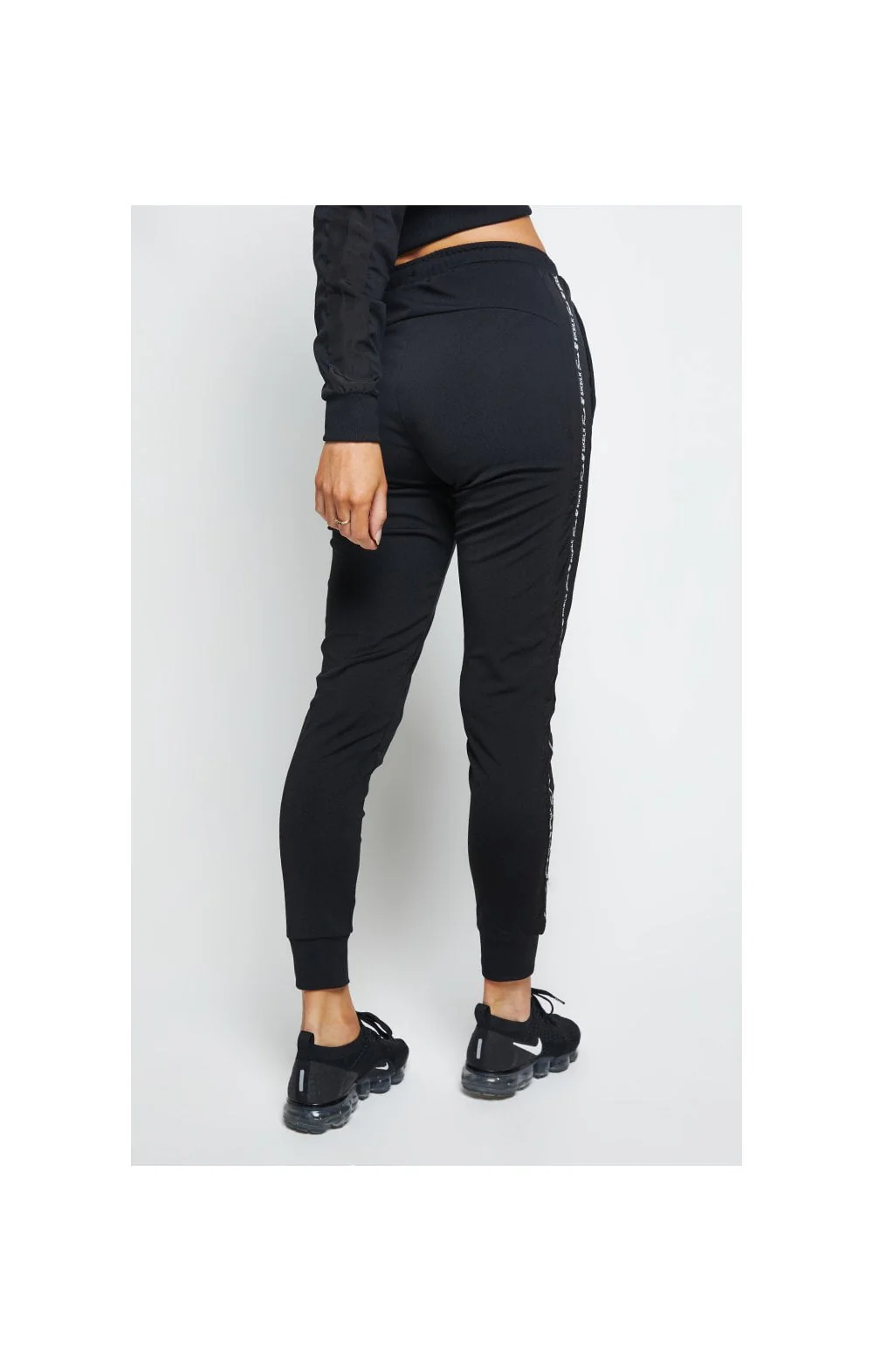 SikSilk Fusion Track Pants - Jet Black - Image 2