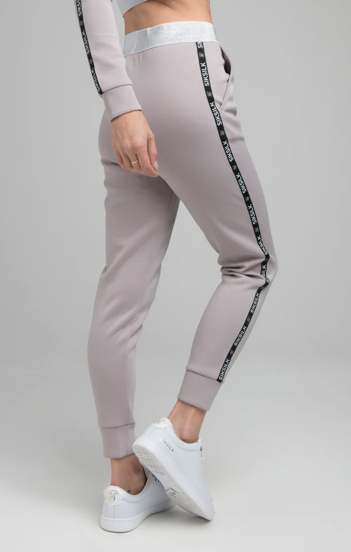 SikSilk Glint Track Pants - Grey - Image 4