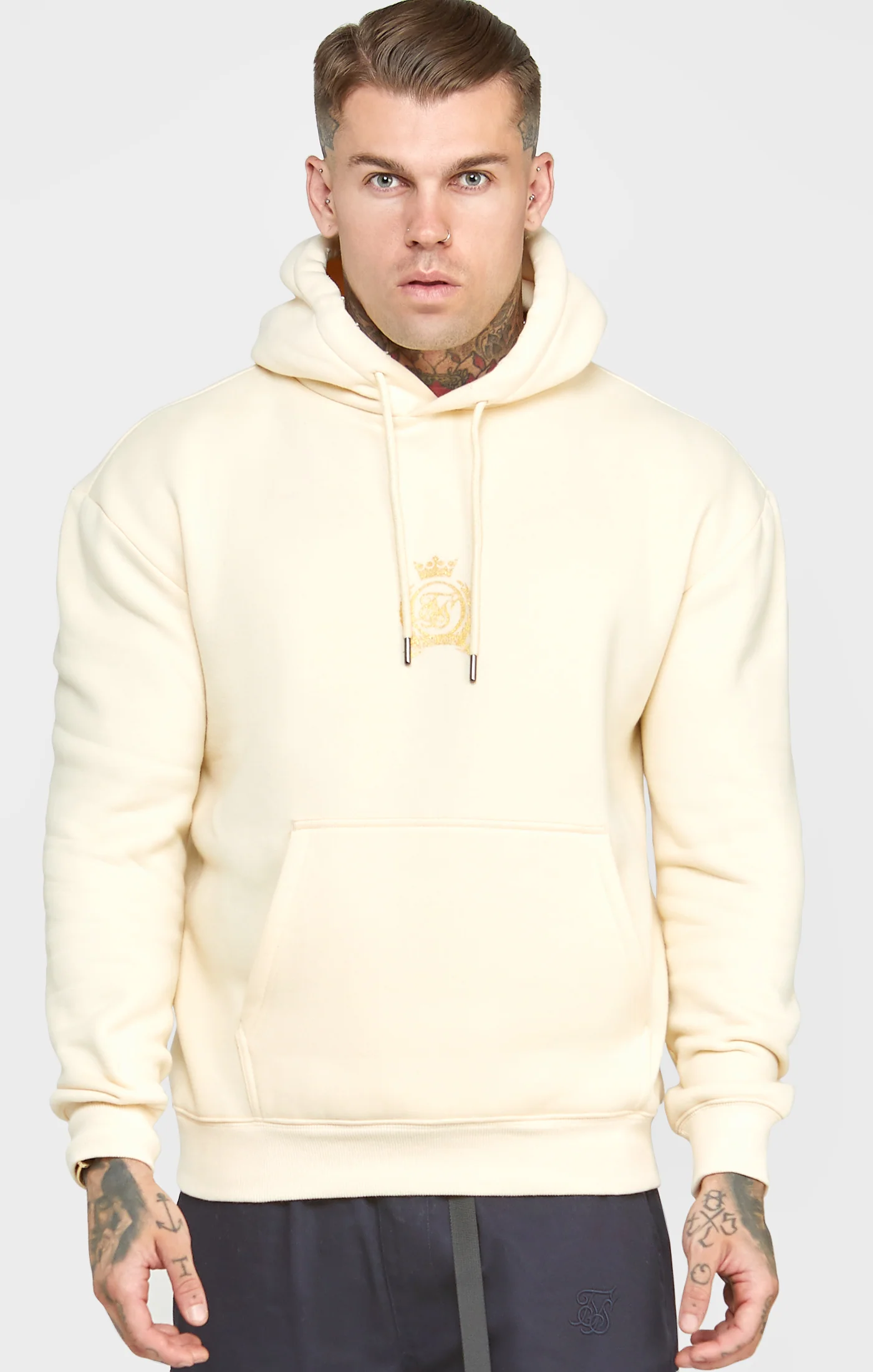 Ecru Foil Hoodie
