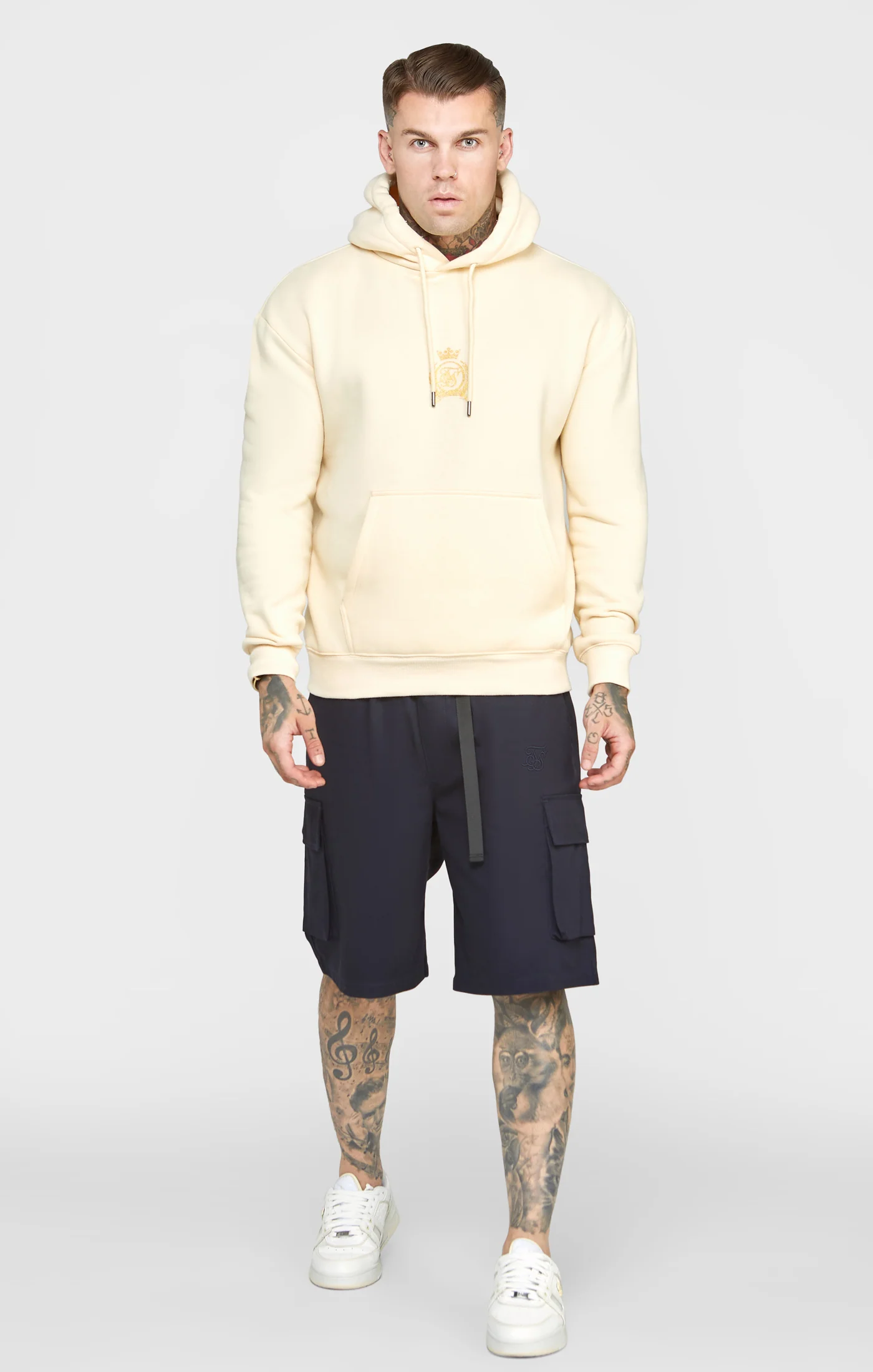 Ecru Foil Hoodie - Image 3