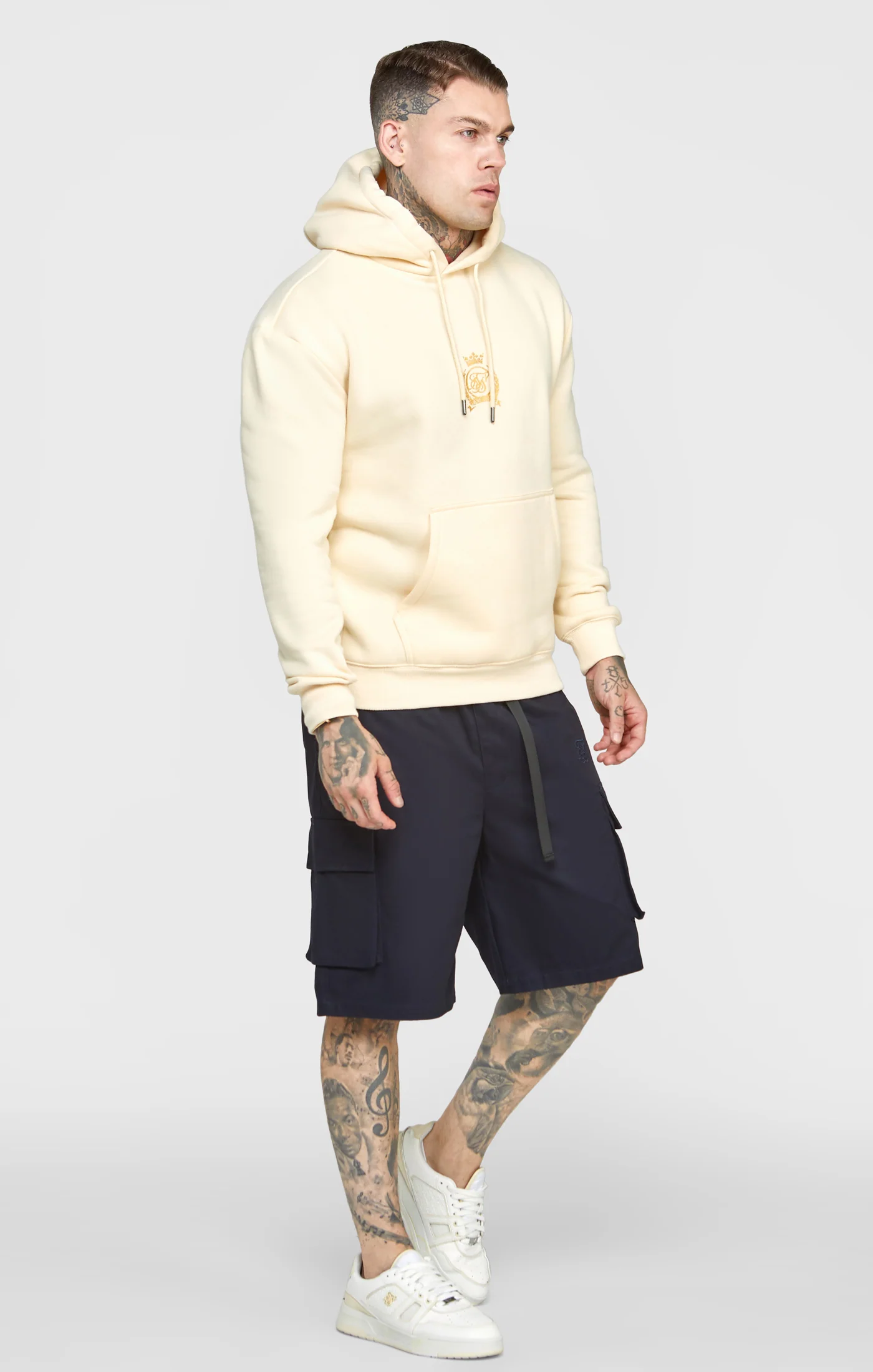 Ecru Foil Hoodie - Image 4