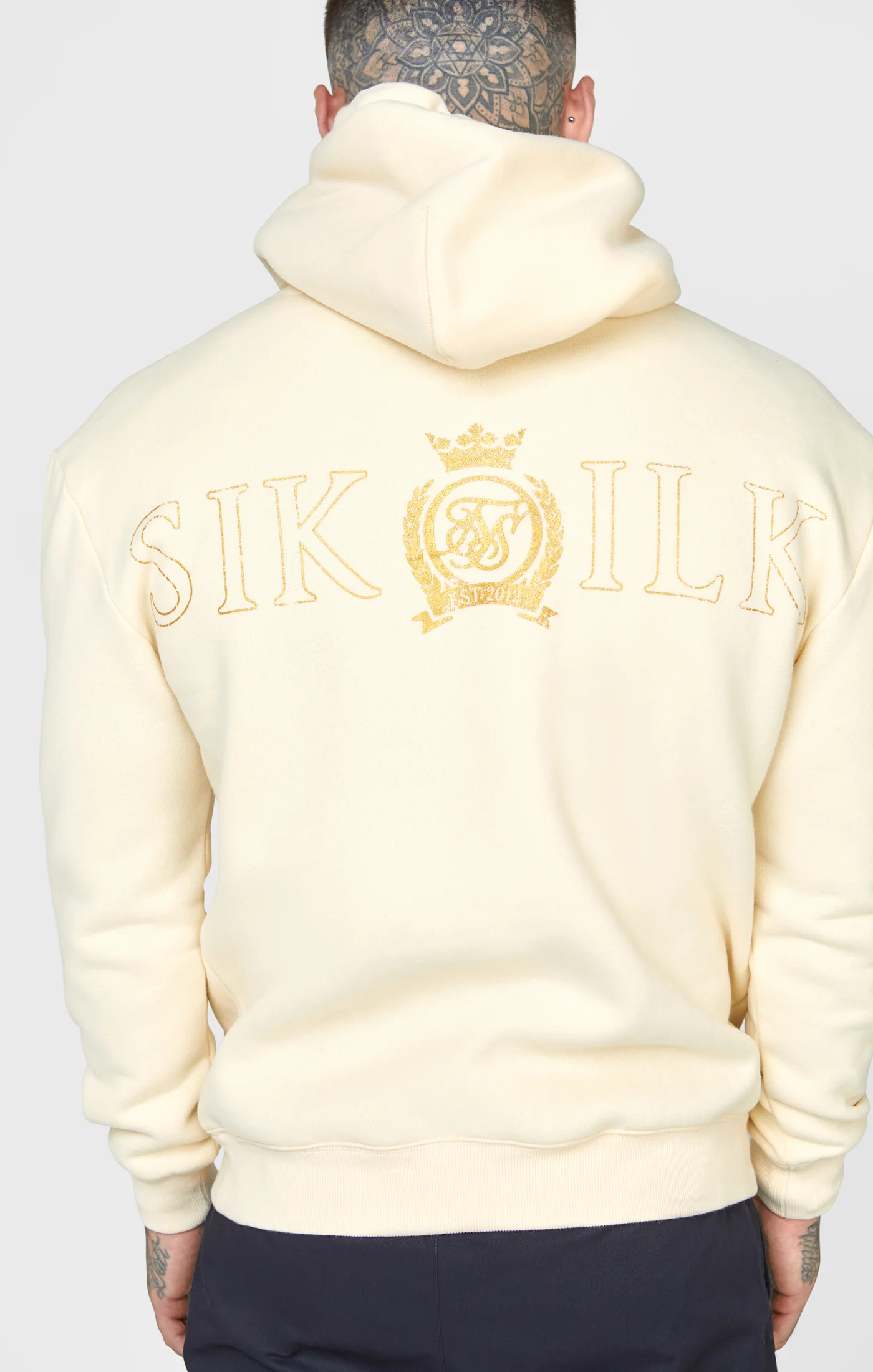 Ecru Foil Hoodie - Image 6