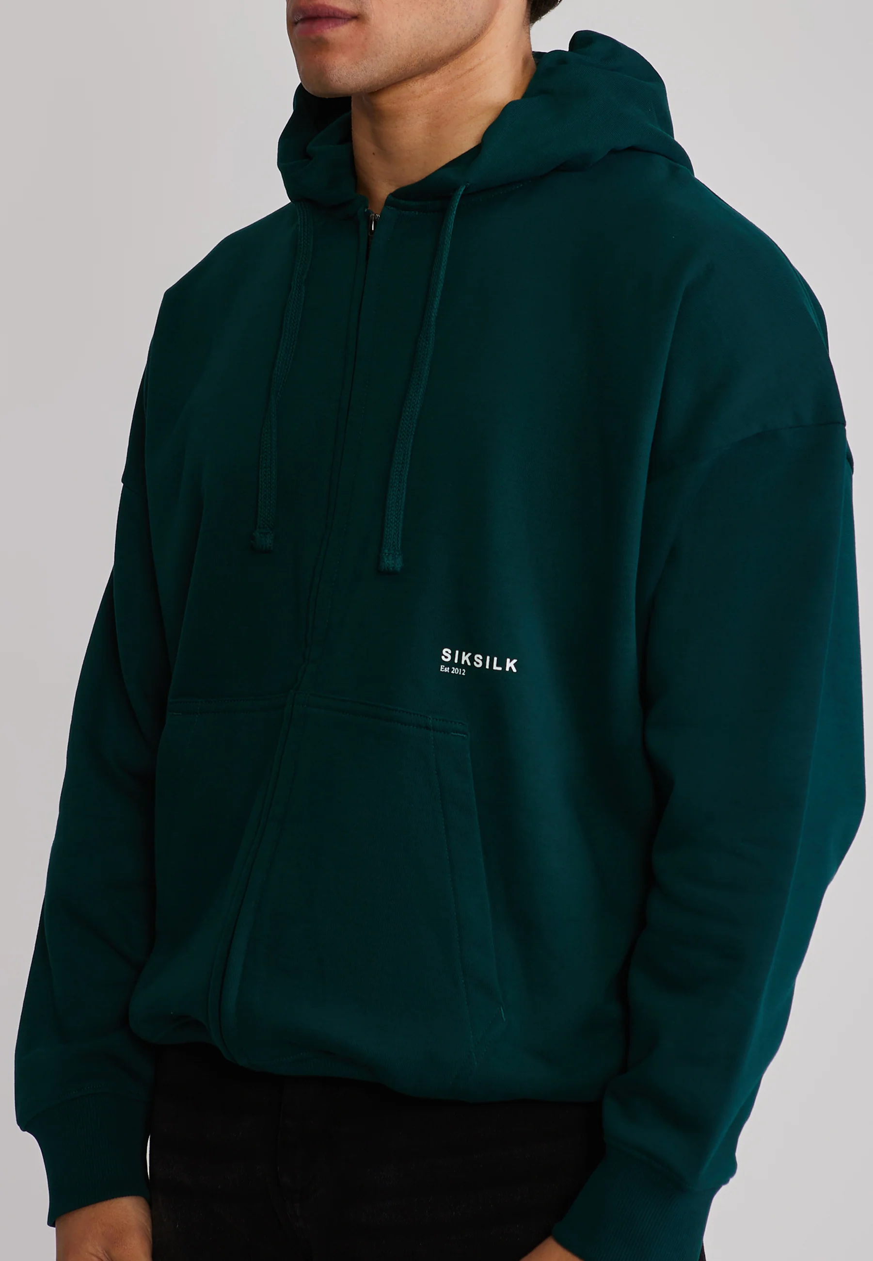 Green Graphic Full Zip Hoodie - Image 2