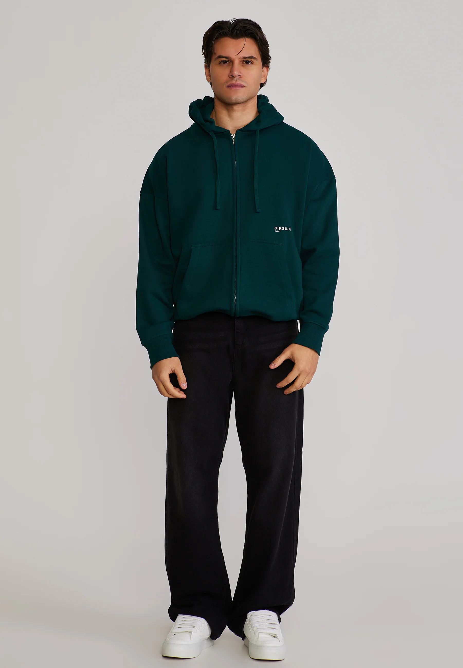 Green Graphic Full Zip Hoodie - Image 3