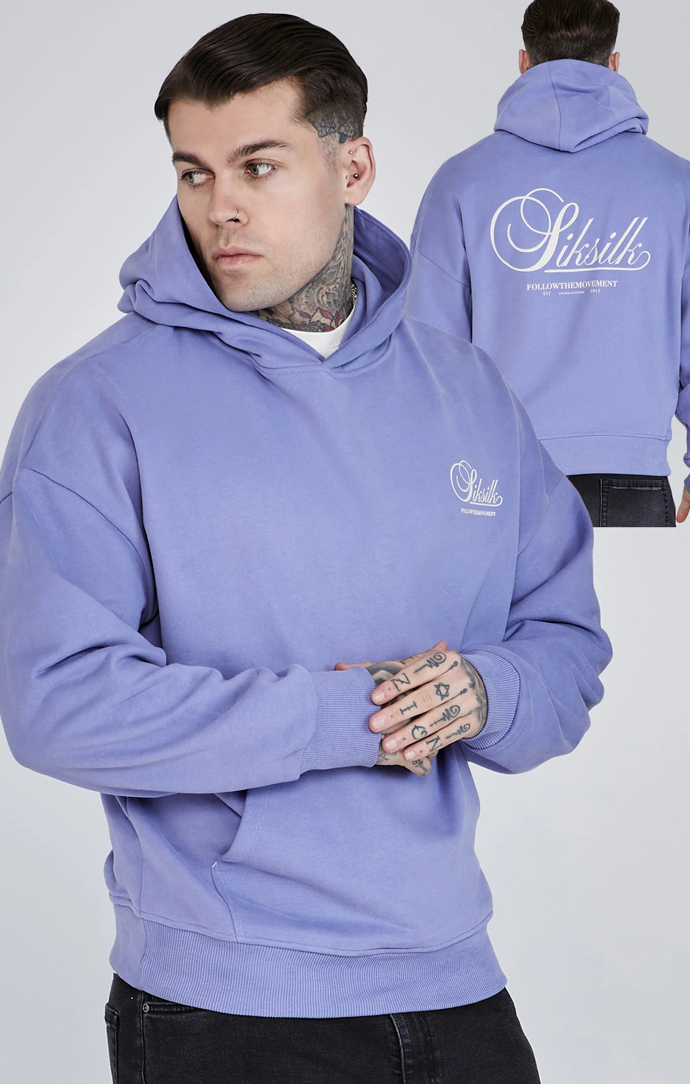 Purple Graphic Hoodie