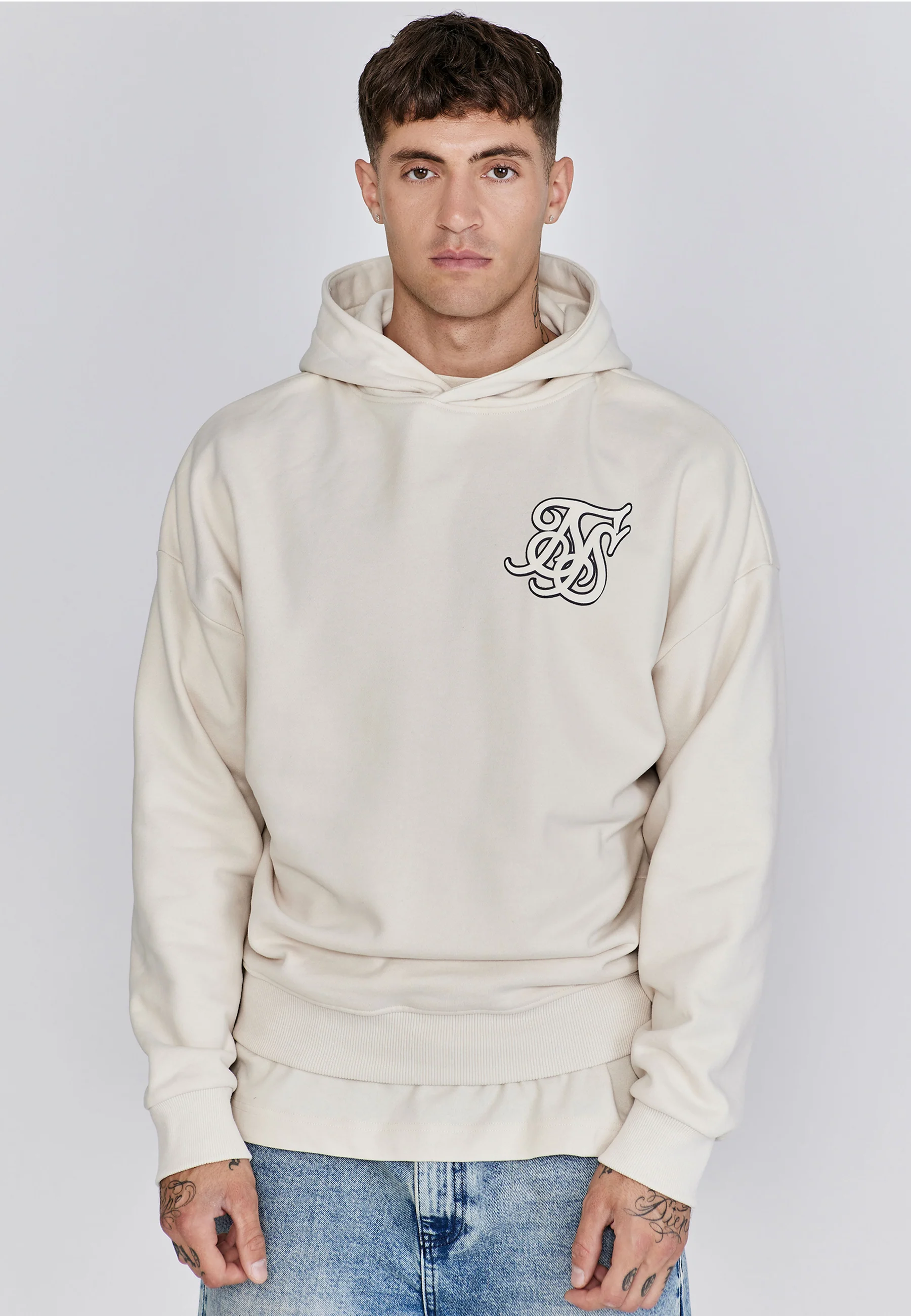 Ecru Graphic Hoodie