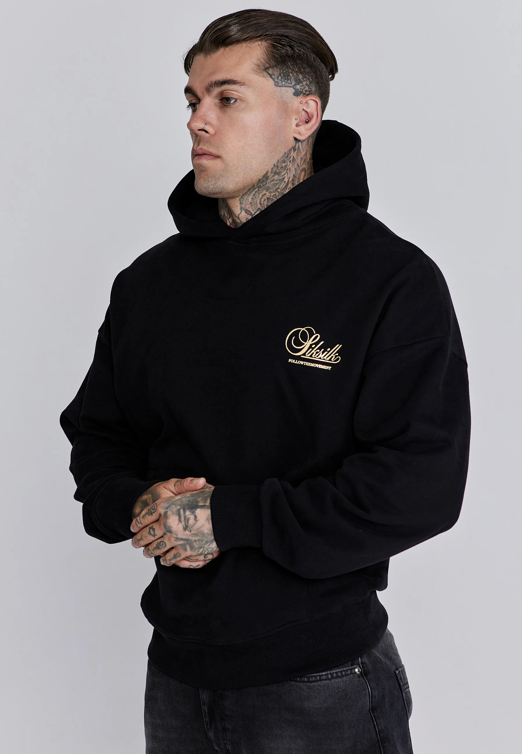 Black Graphic Hoodie