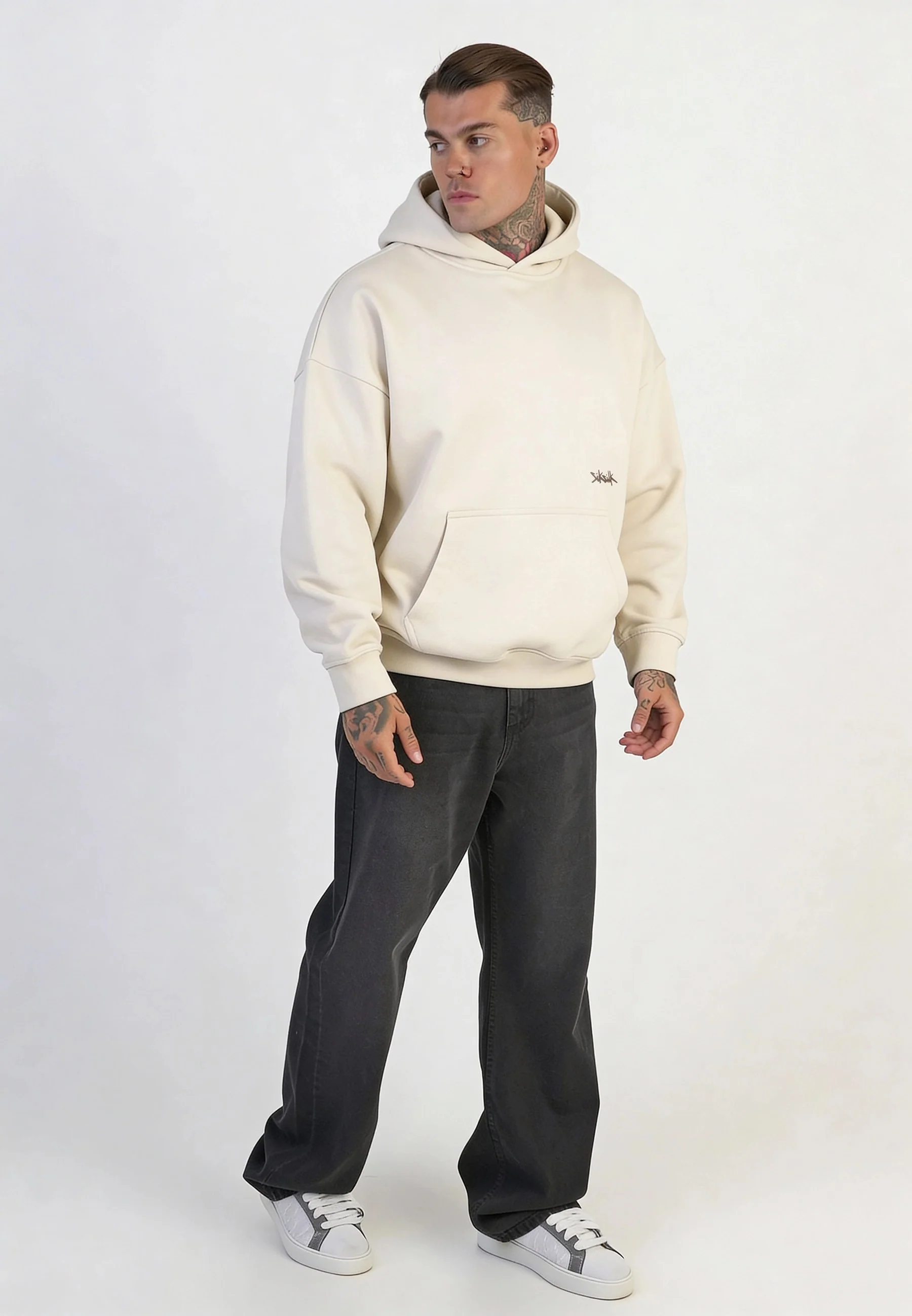 Ecru Graphic Hoodie - Image 5