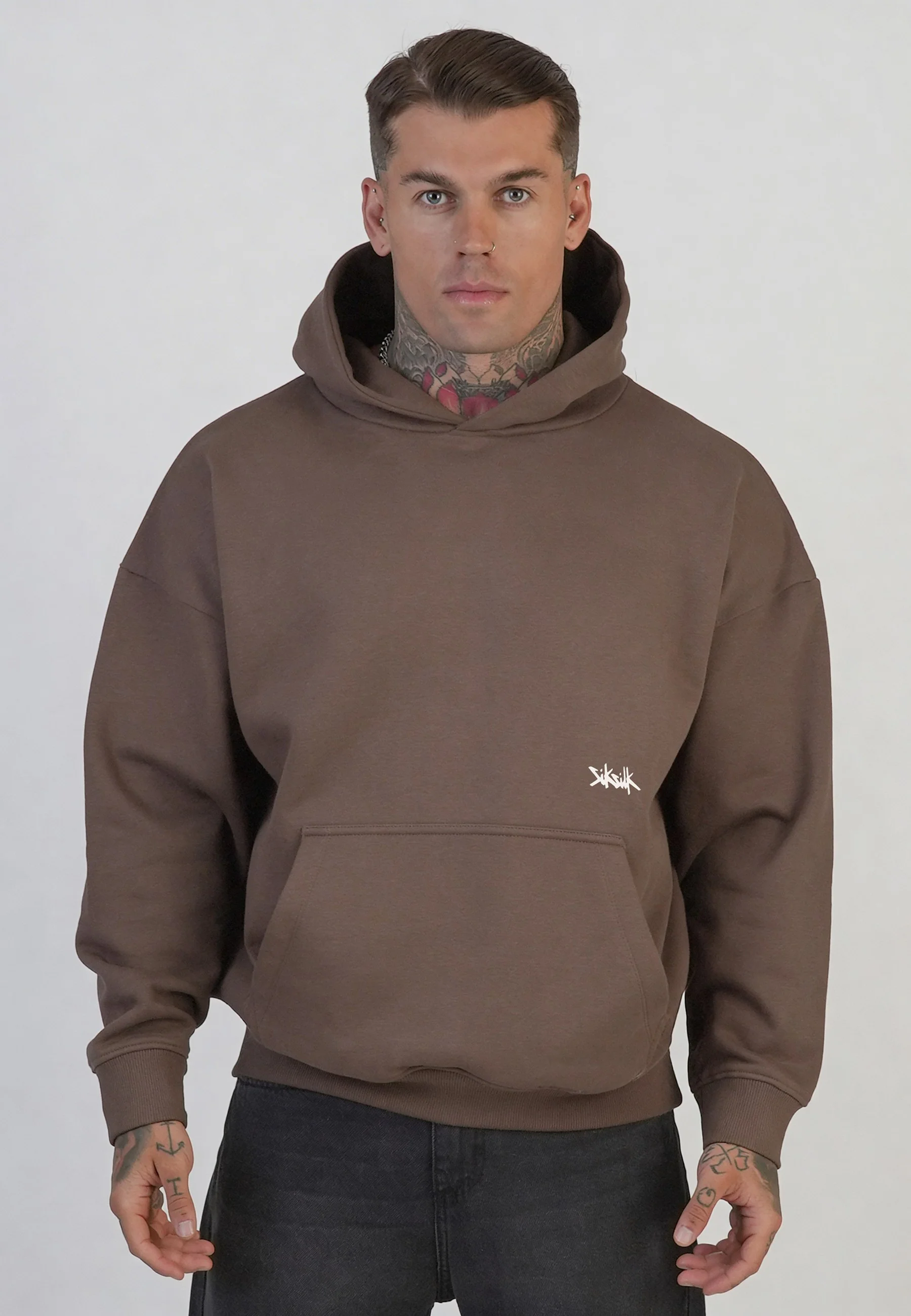 Brown Graphic Hoodie