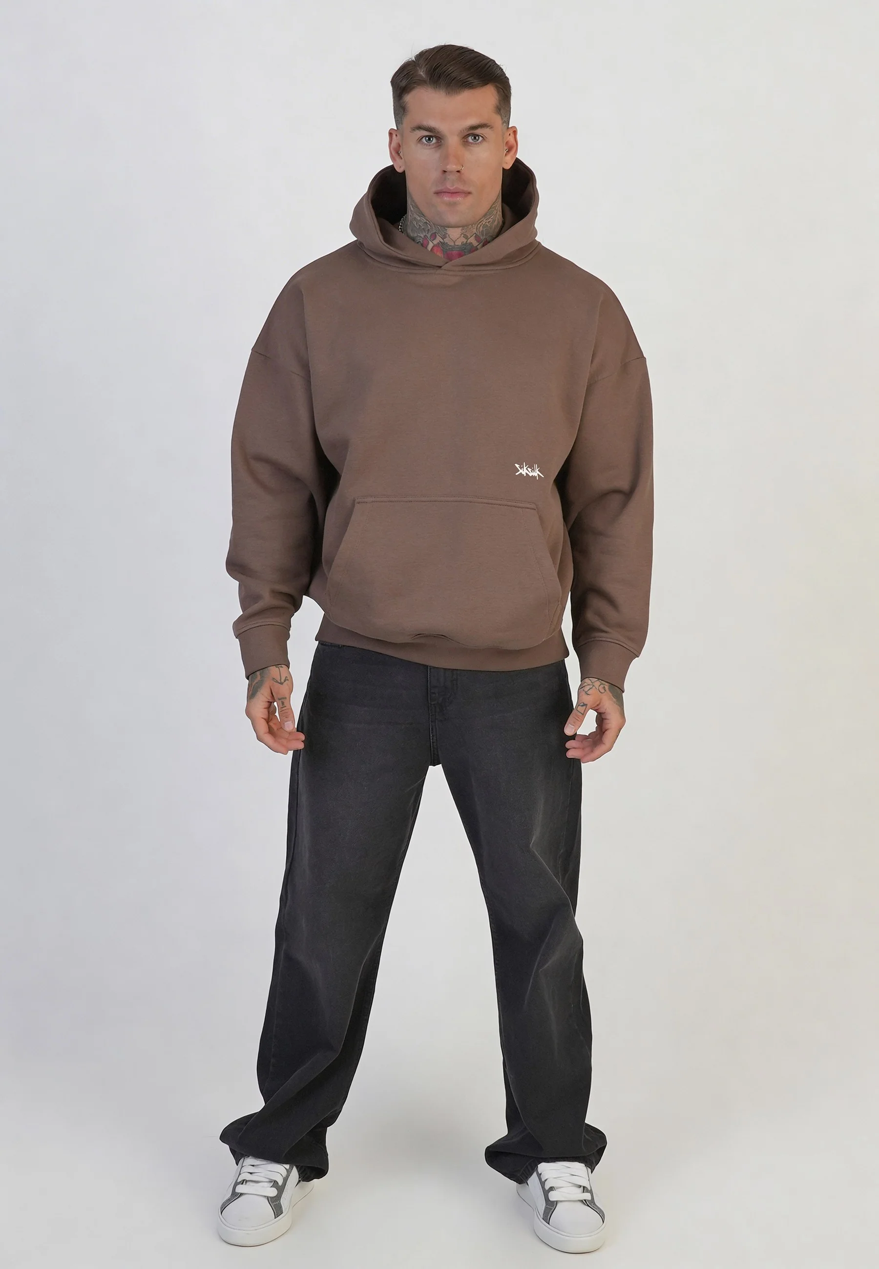 Brown Graphic Hoodie - Image 3
