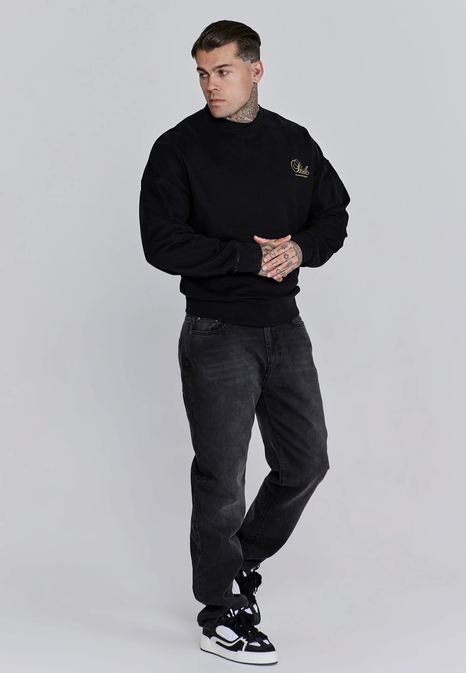 Black Graphic Sweater - Image 4
