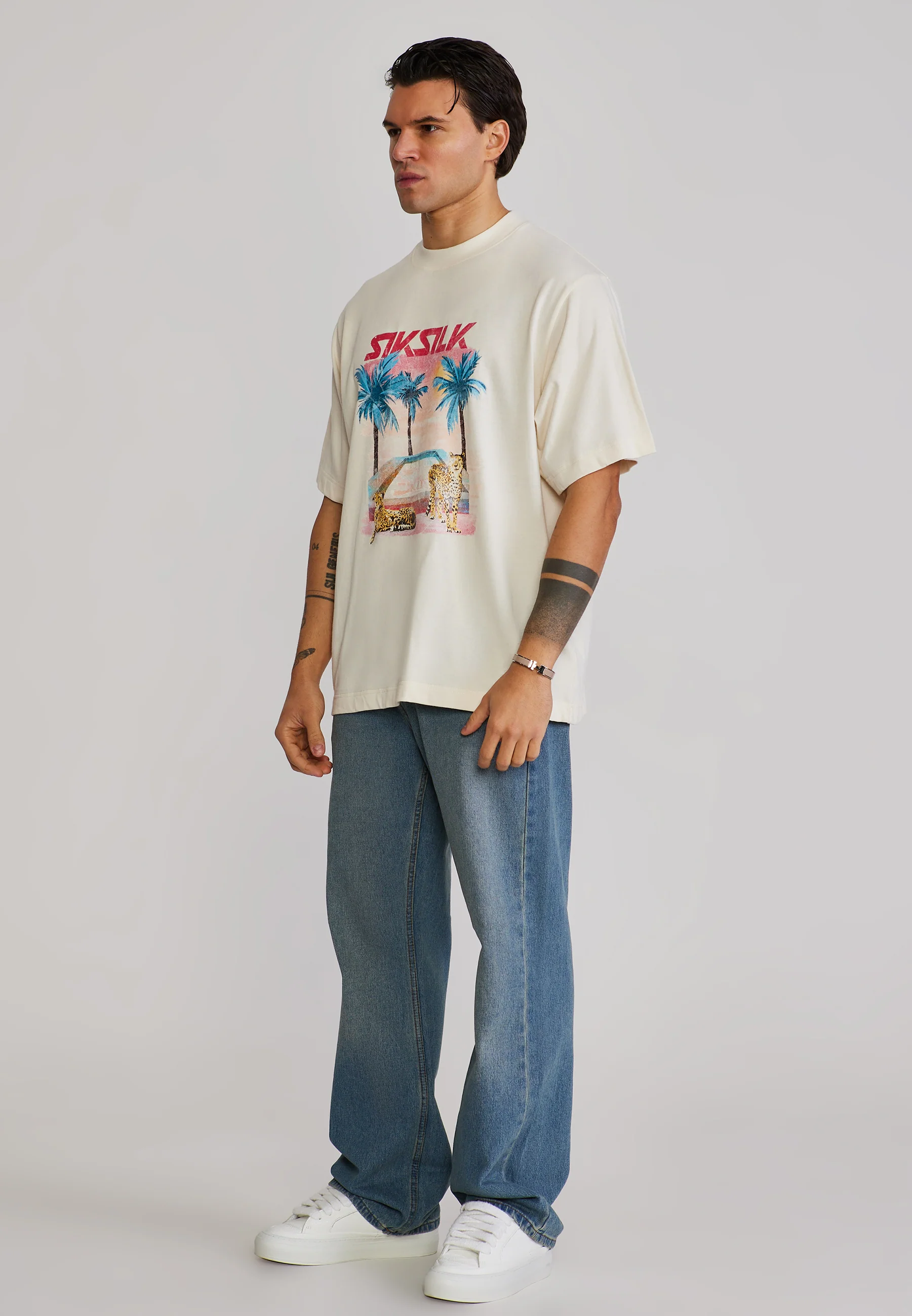 Ecru Graphic T-Shirt - Image 4