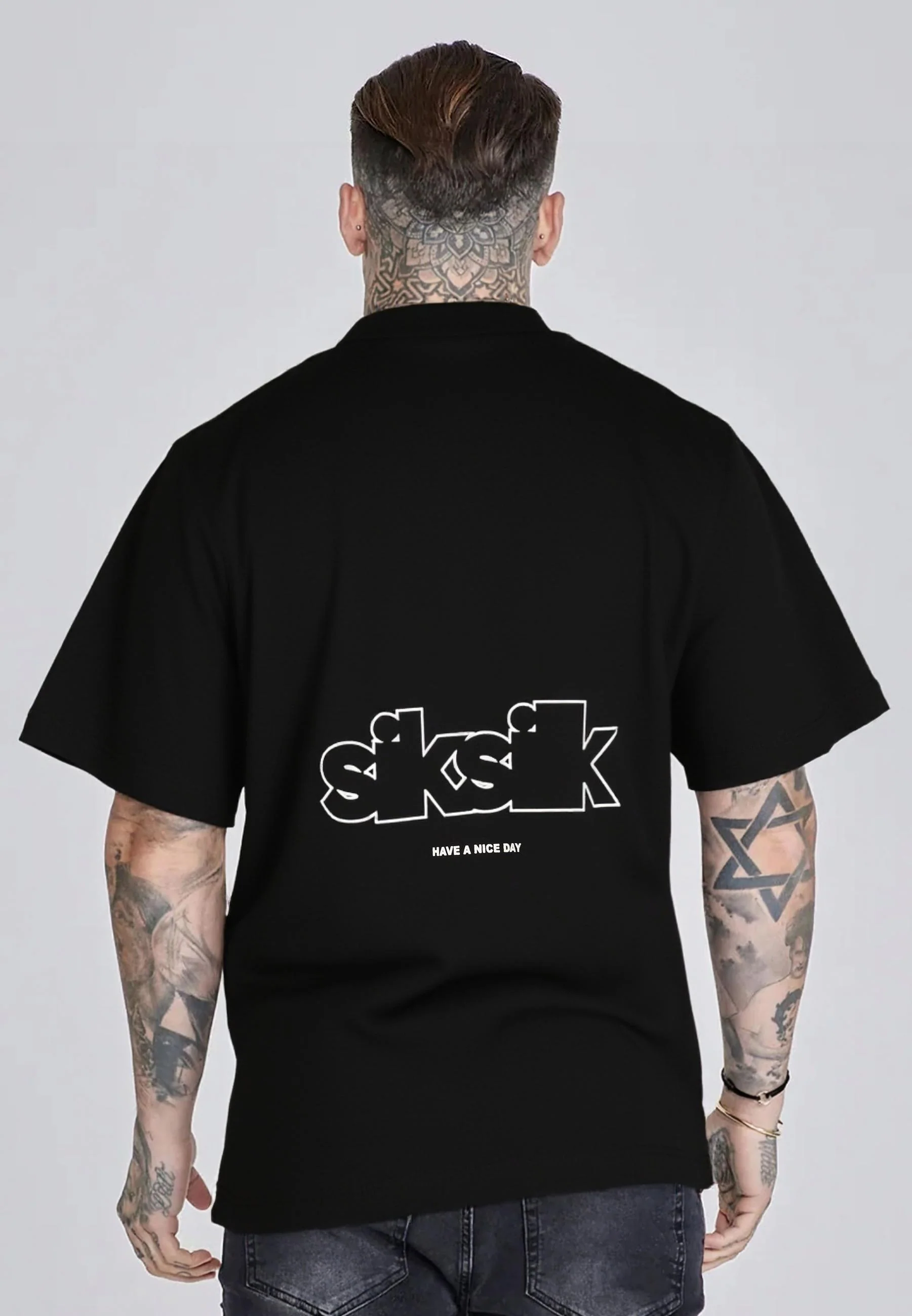 Black Graphic T-Shirt - Image 2