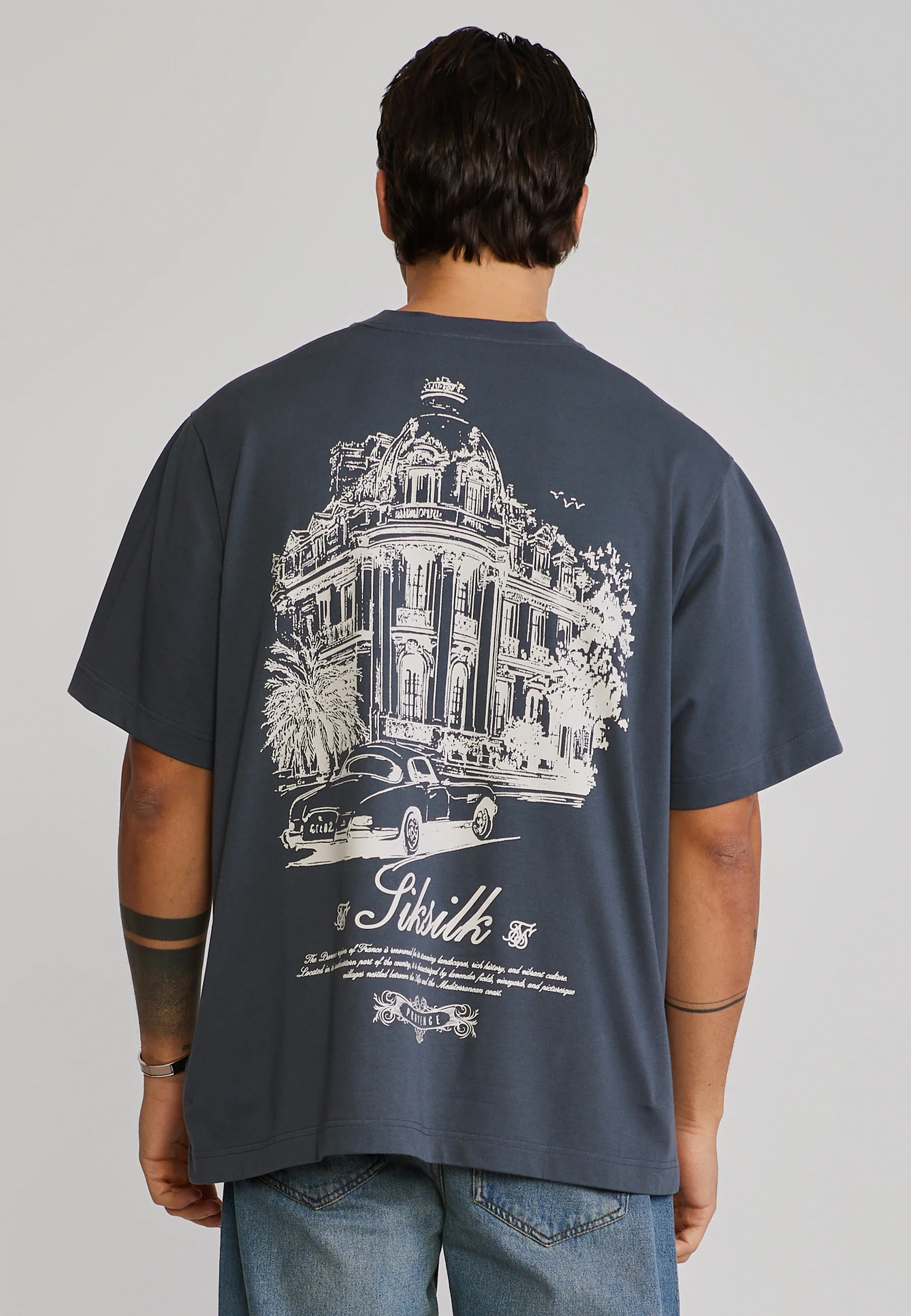 Grey Graphic T-Shirt - Image 2