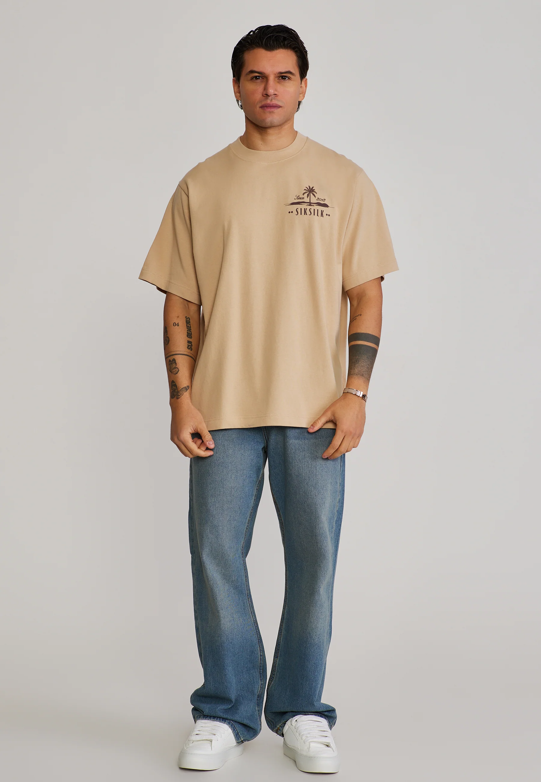 Beige Graphic T-Shirt - Image 3