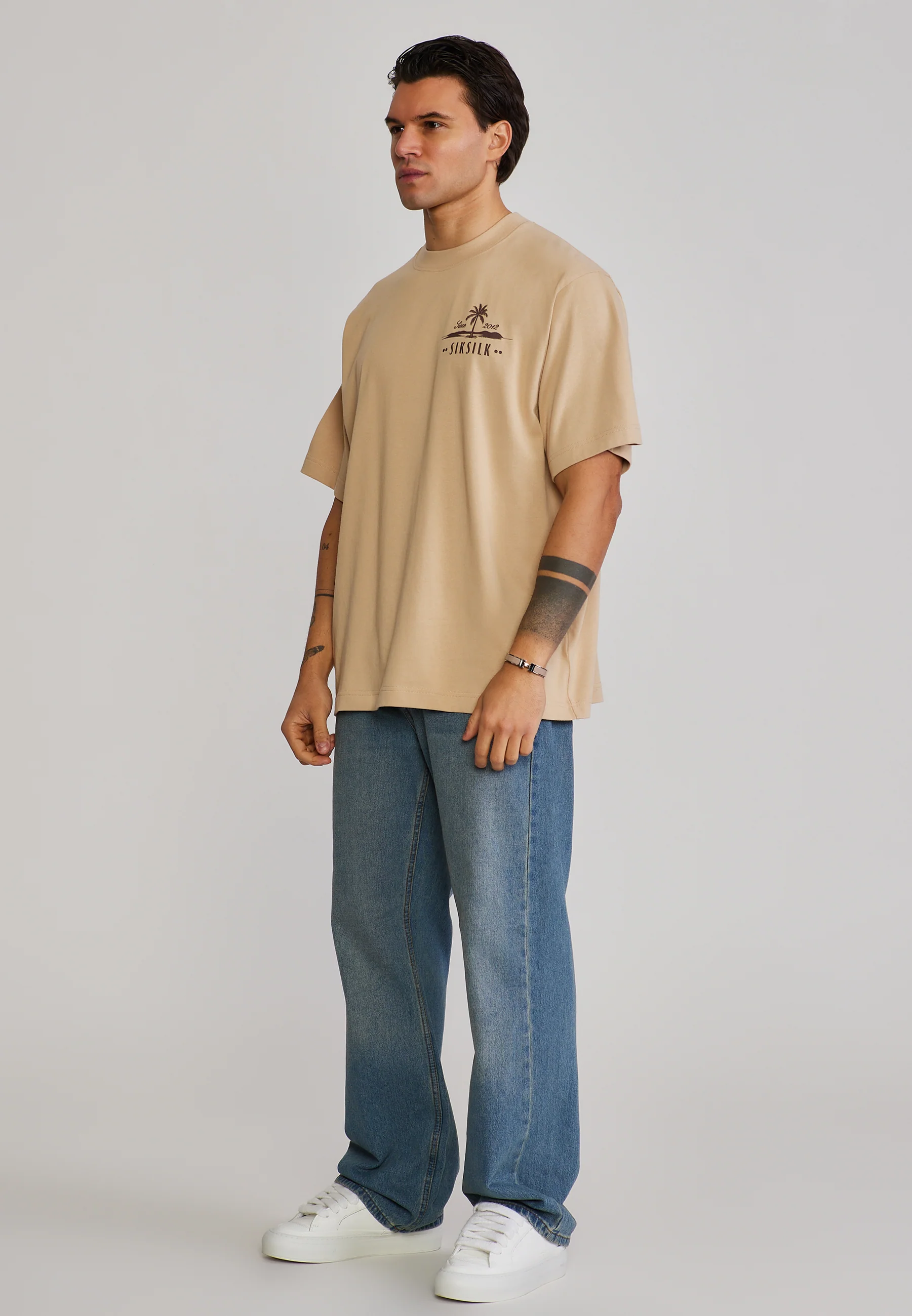 Beige Graphic T-Shirt - Image 5