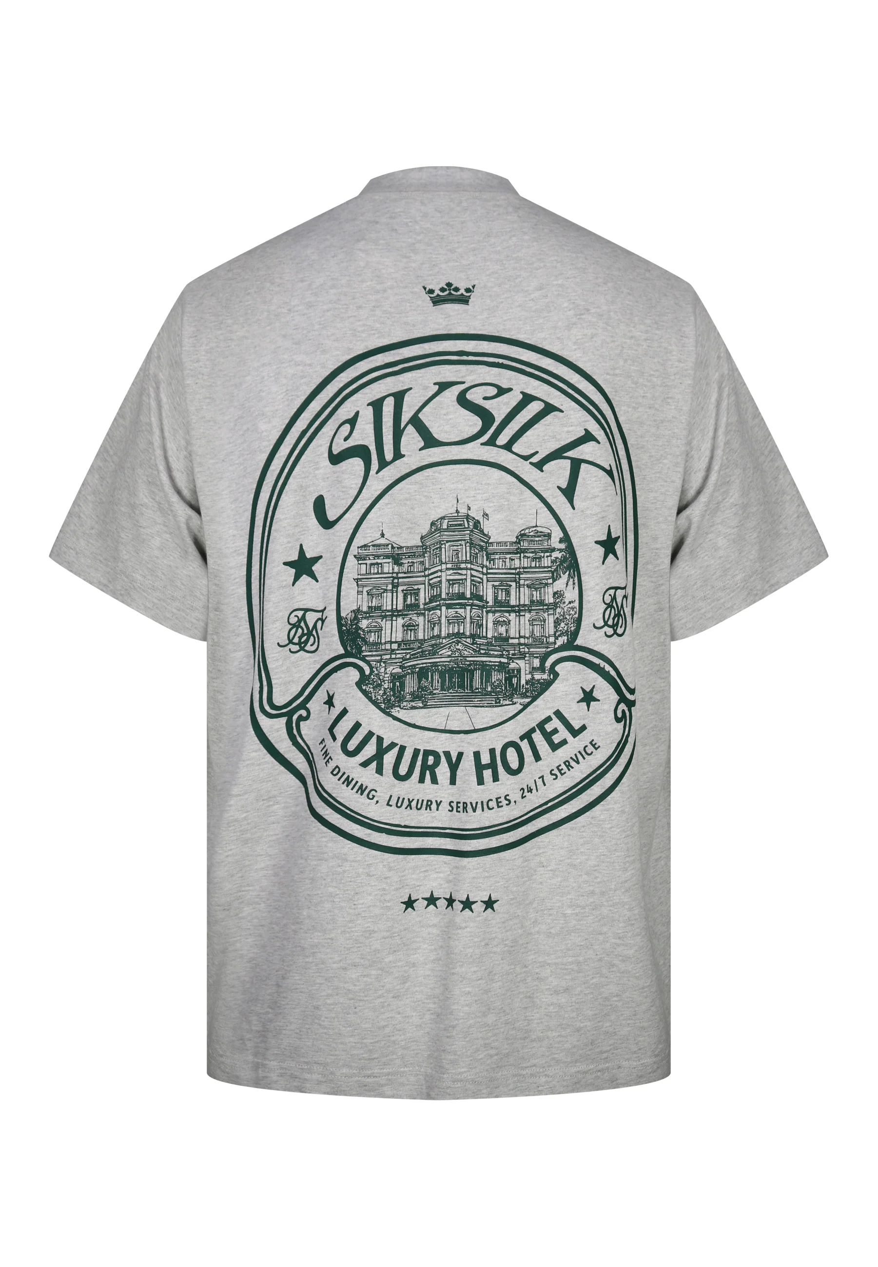 Grey Marl Graphic T-Shirt - Image 7
