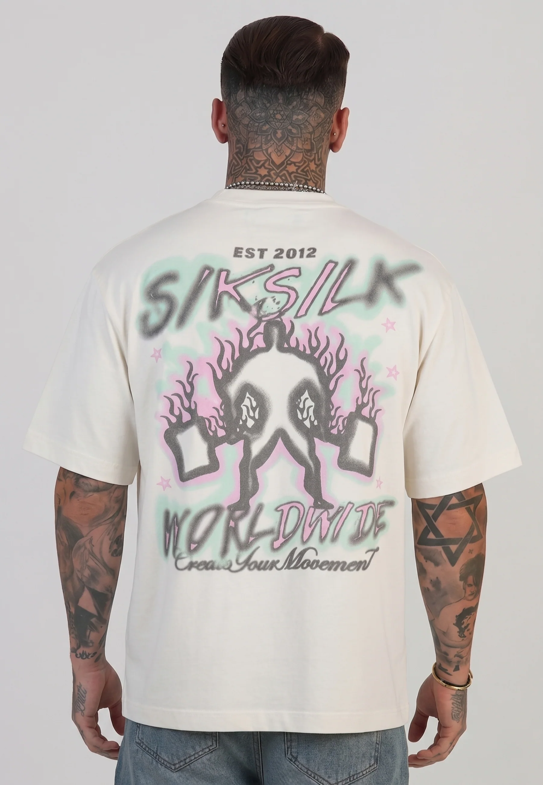 Ecru Graphic T-Shirt - Image 2