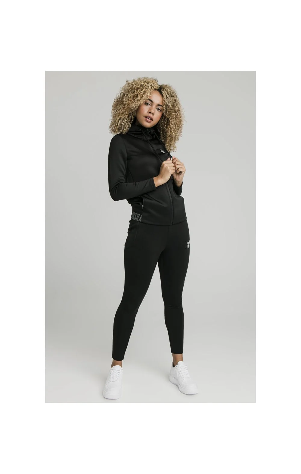 SikSilk Gym Track Jacket - Black - Image 3