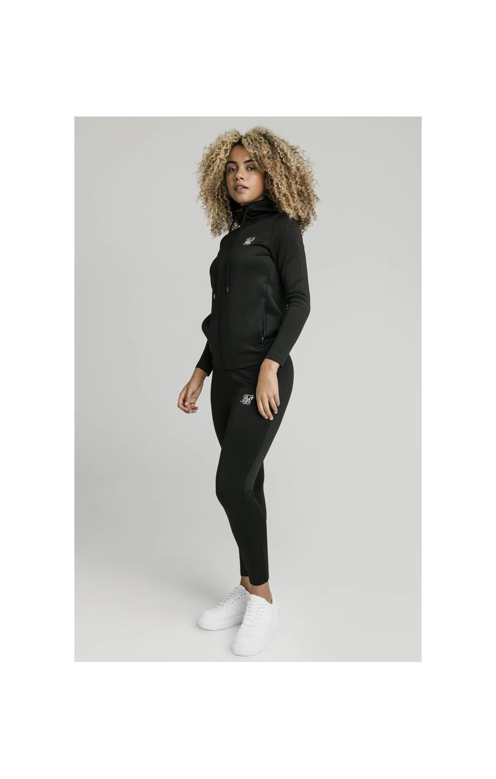 SikSilk Gym Track Jacket - Black - Image 5