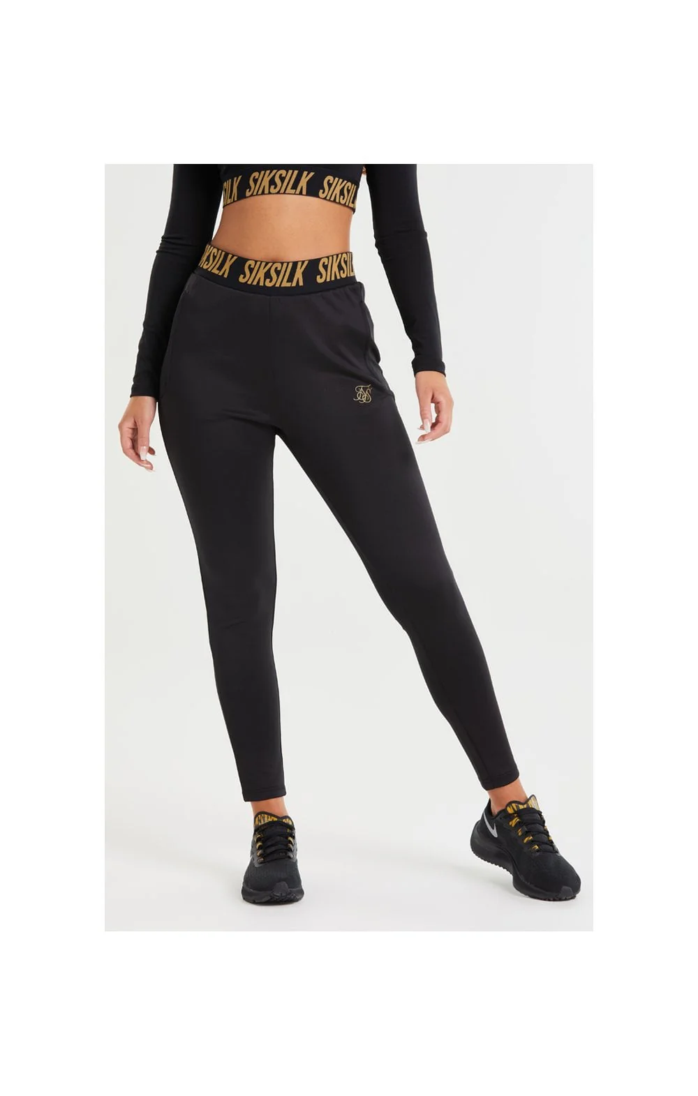 SikSilk Gym Track Pants - Black - Image 2