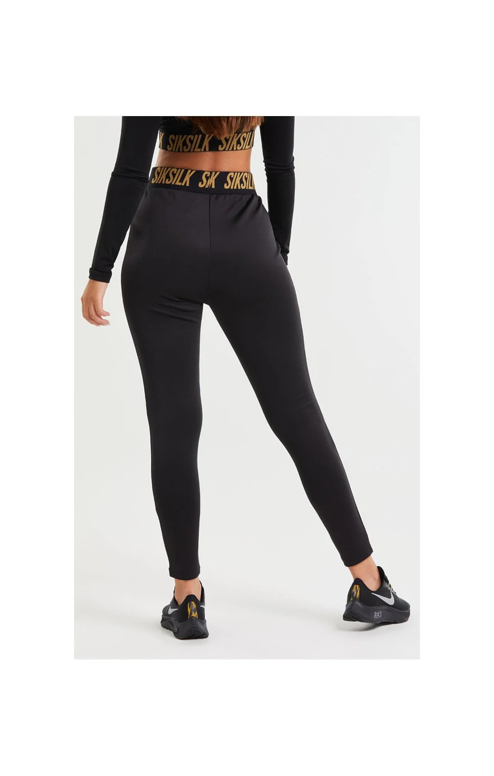 SikSilk Gym Track Pants - Black - Image 3