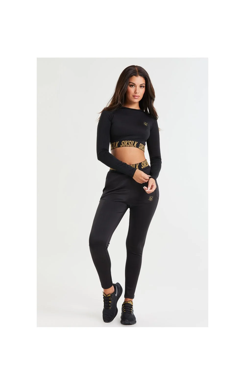 SikSilk Gym Track Pants - Black - Image 5
