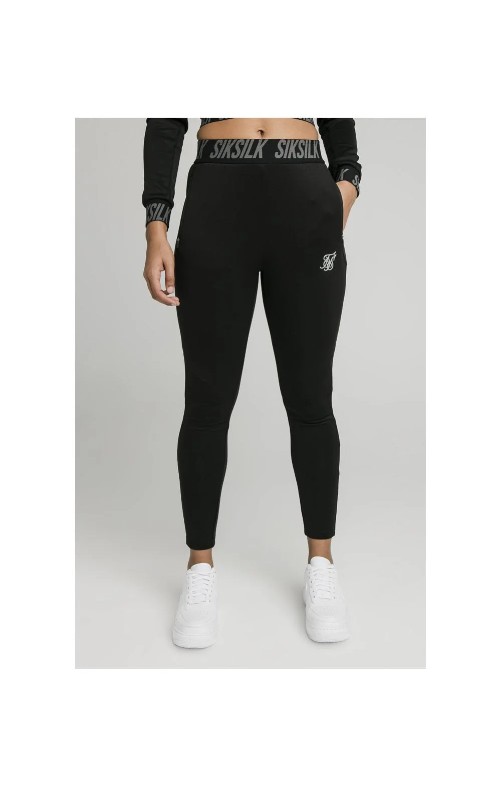 SikSilk Zonal Track Pants - Black - Image 2