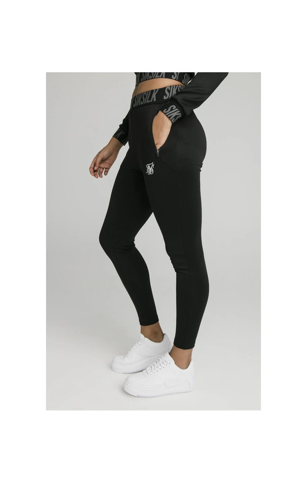 SikSilk Zonal Track Pants - Black - Image 3