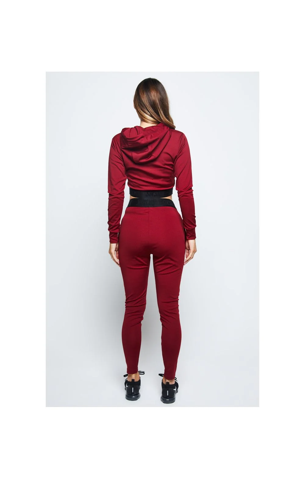 SikSilk Gym Track Top - Red - Image 6