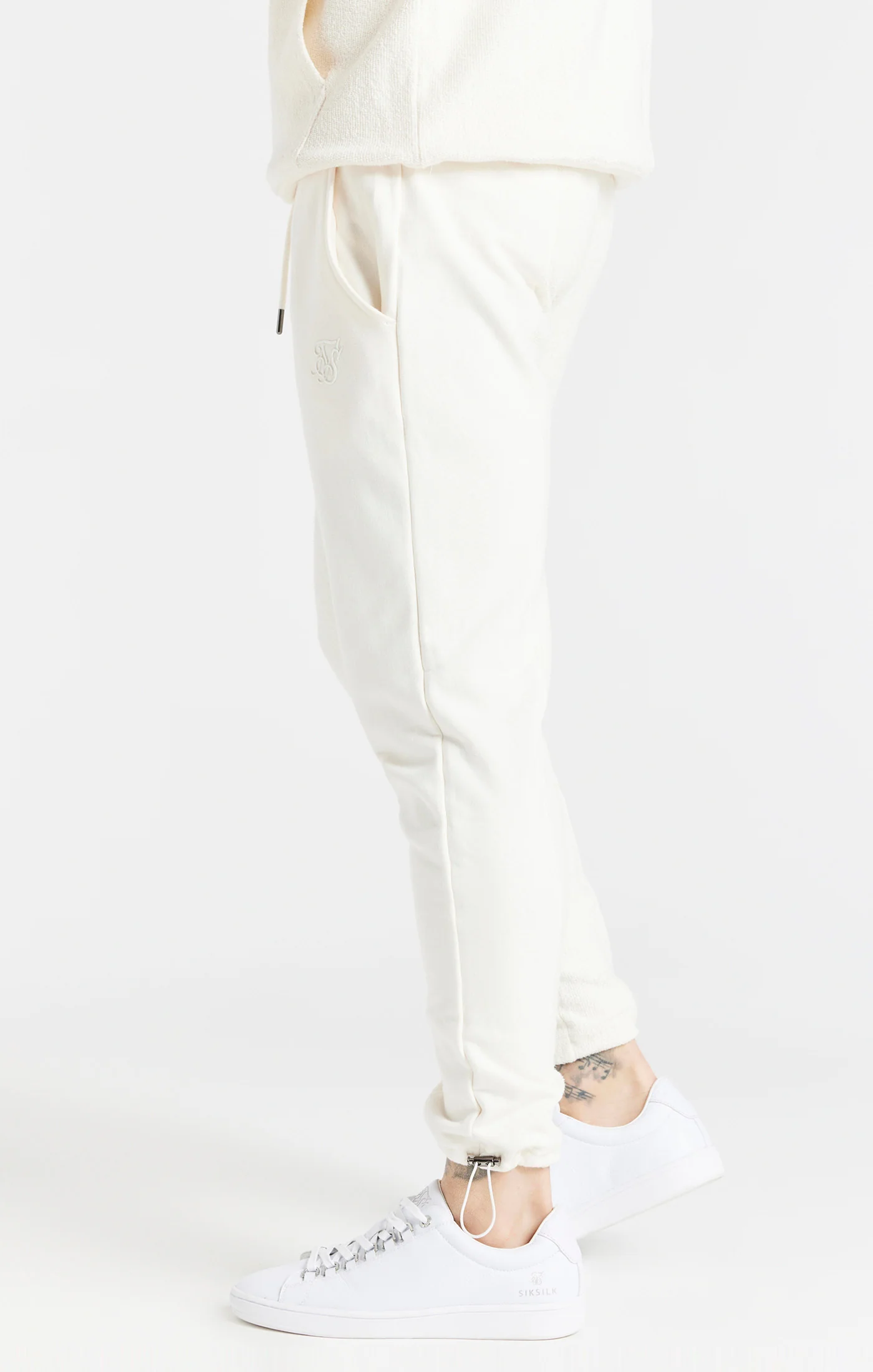Ecru Half And Half Toggle Cuff Pant - Image 2