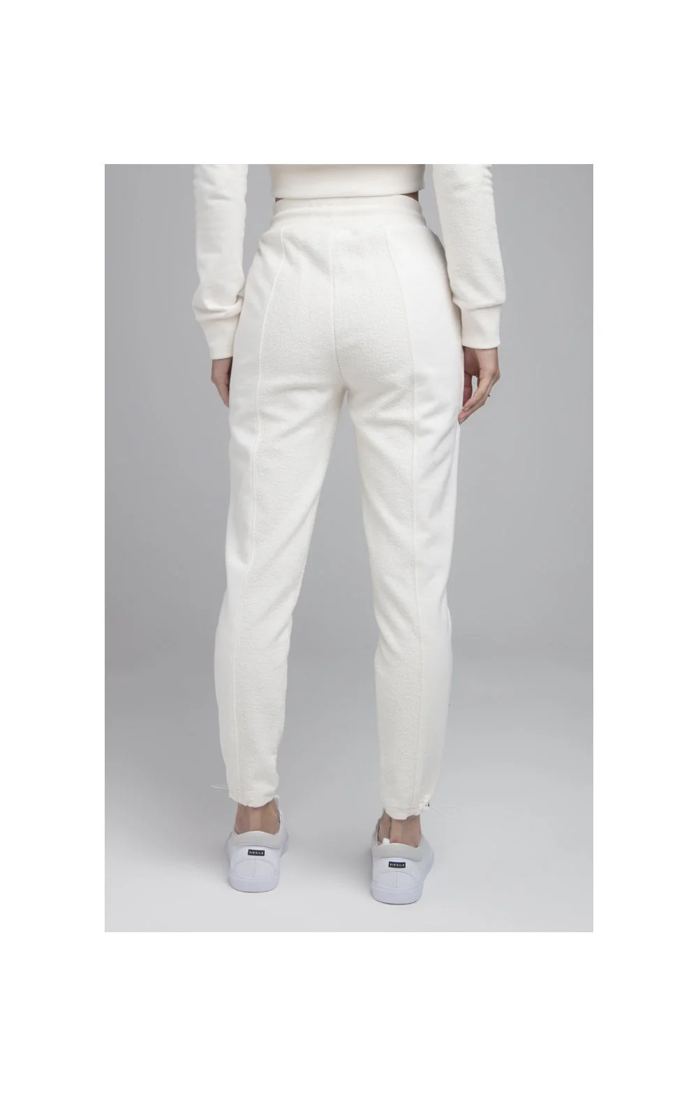 SikSilk Half & Half Track Pants - White - Image 4