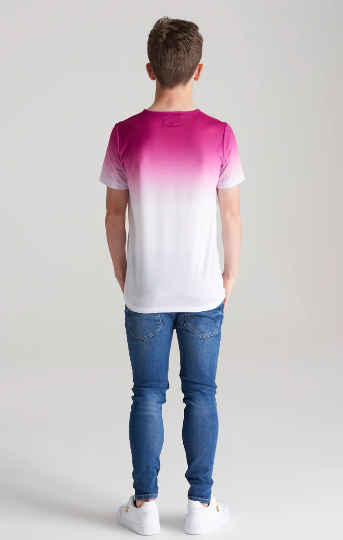 Boys Pink High Fade T-Shirt - Image 5