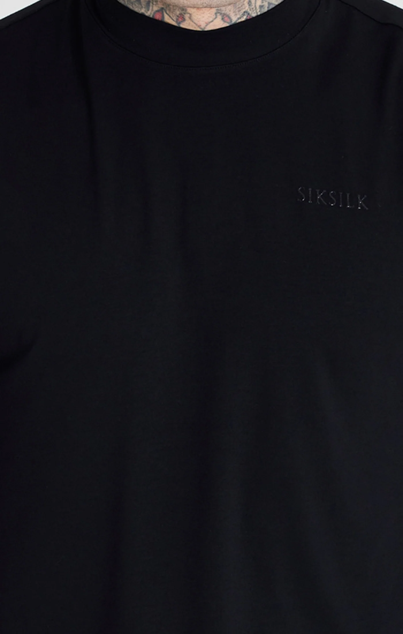 Black High Neck T-Shirt - Image 2