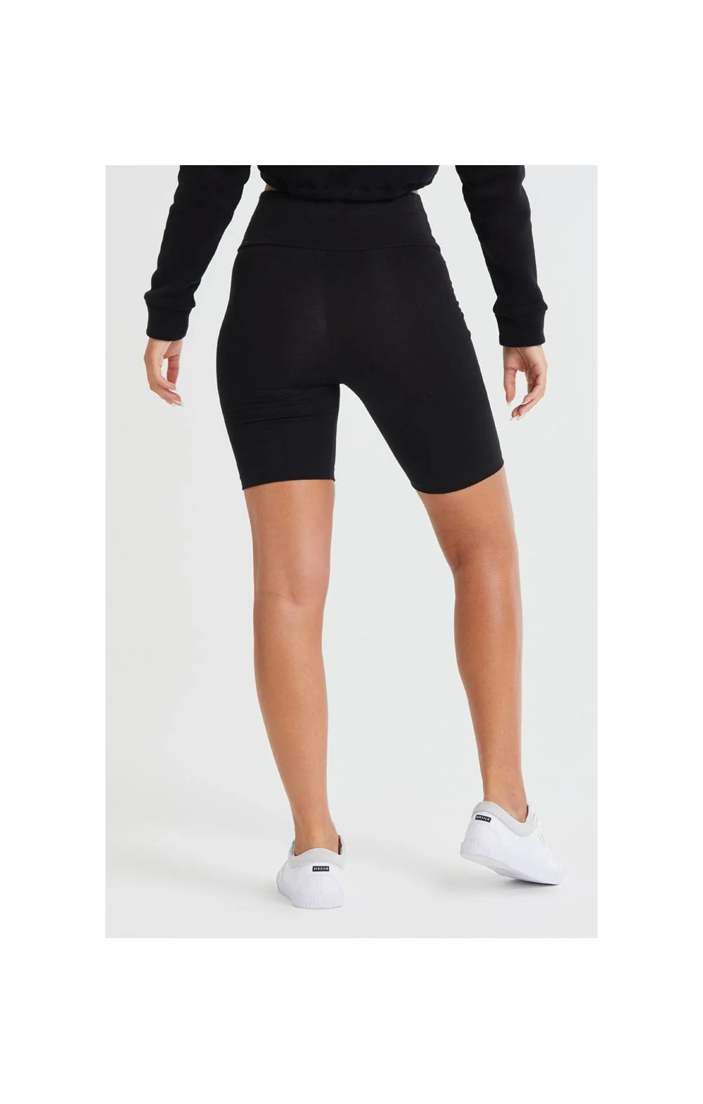 SikSilk High Waist Cycle Shorts - Black - Image 4