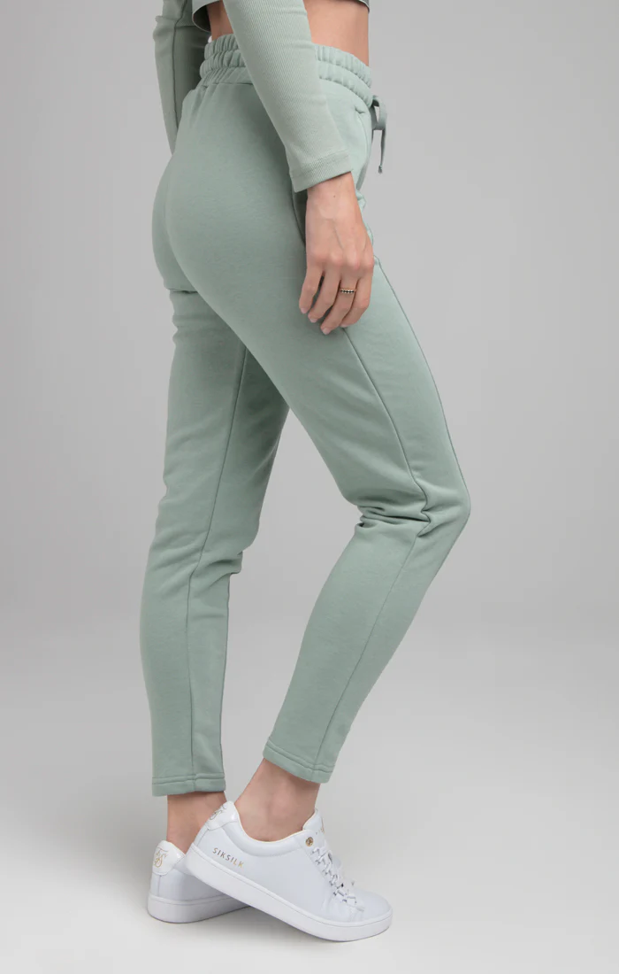 SikSilk High Waist Joggers - Sage - Image 4