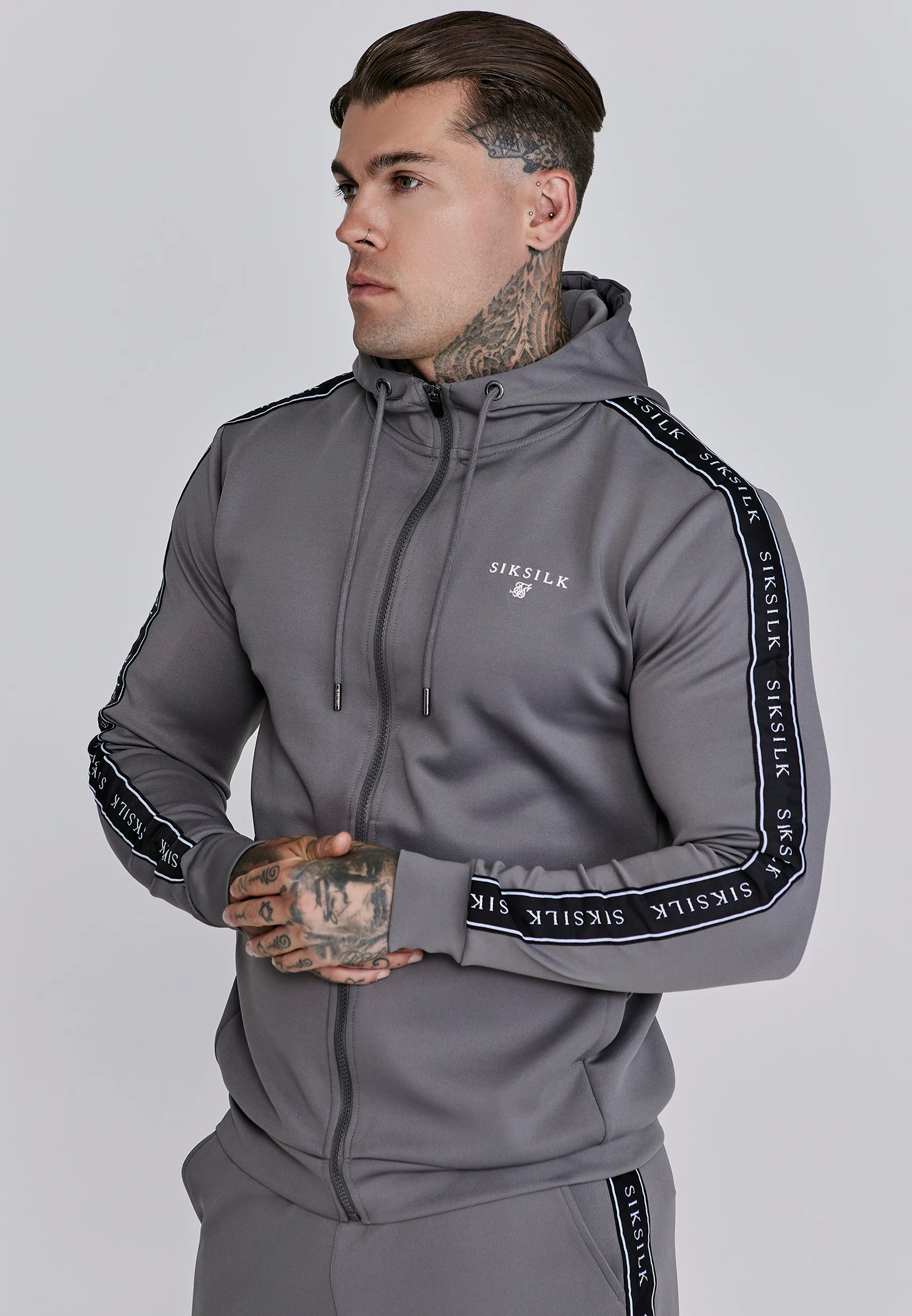 Grey Hoodie and Joggers Set - Image 2