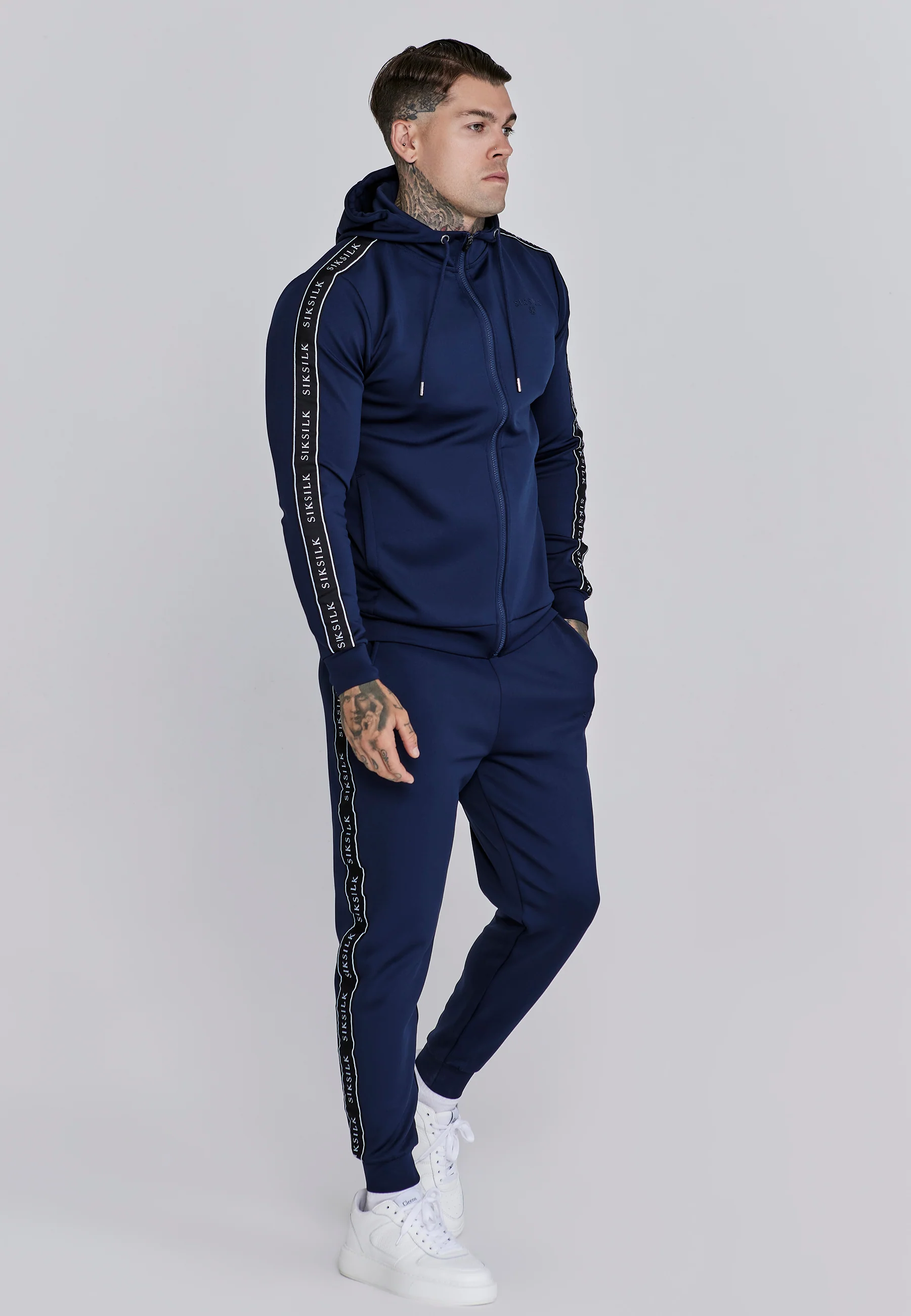 Navy Hoodie and Joggers Set