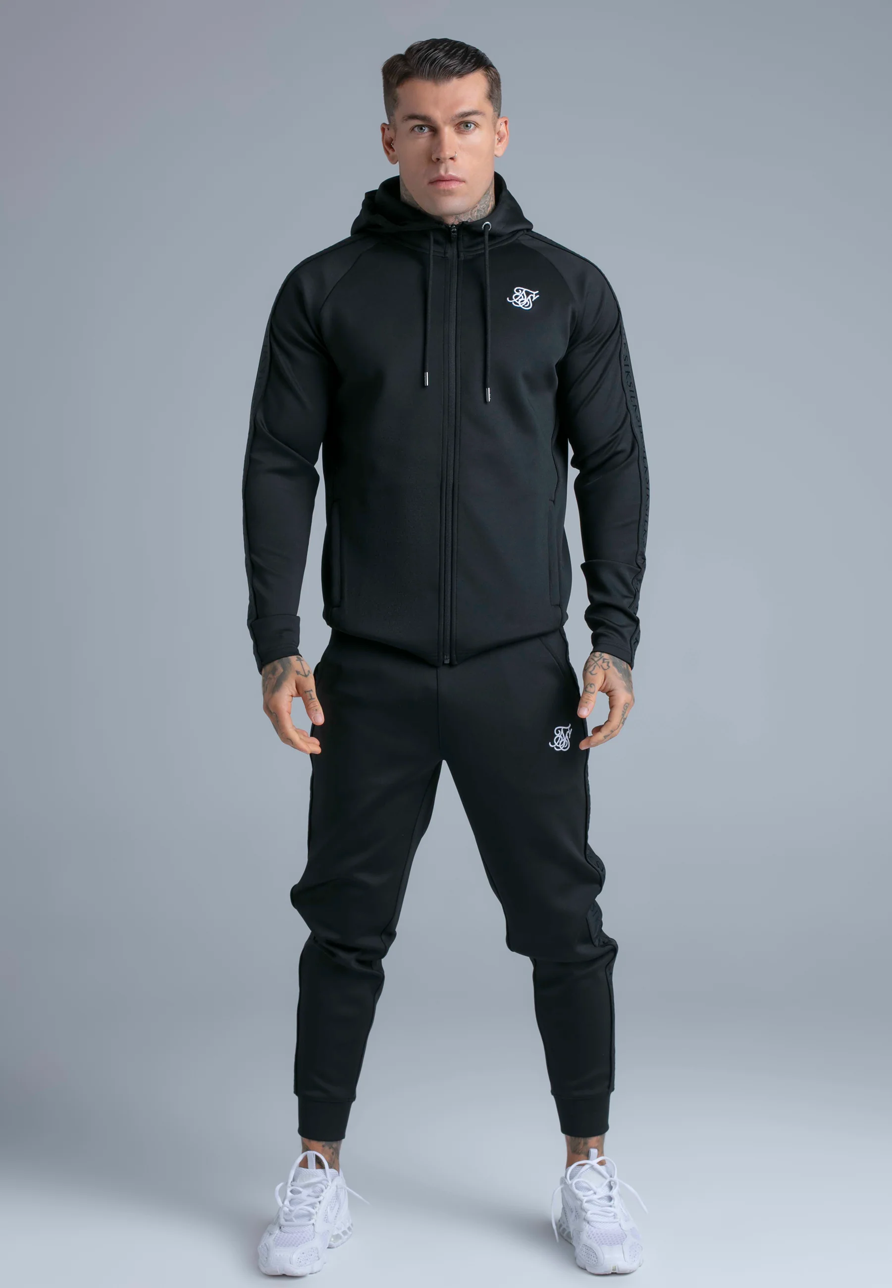 Black Hoodie and Joggers Set