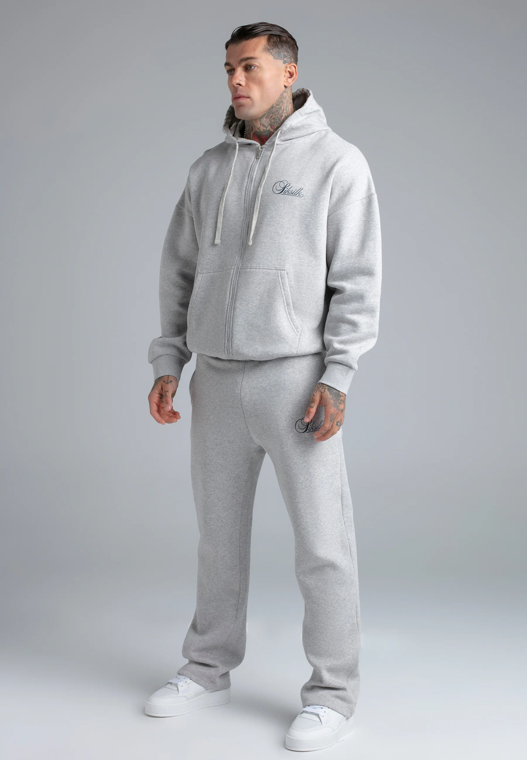 Grey Marl Hoodie and Joggers Set - Image 4