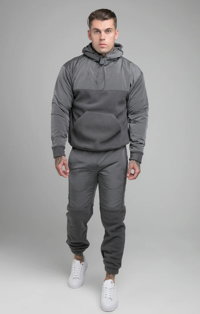 Grey Hybrid Pro Overhead Hoodie - Image 3