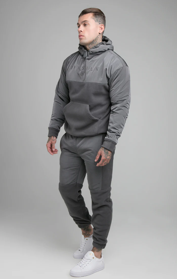 Grey Hybrid Pro Overhead Hoodie - Image 4