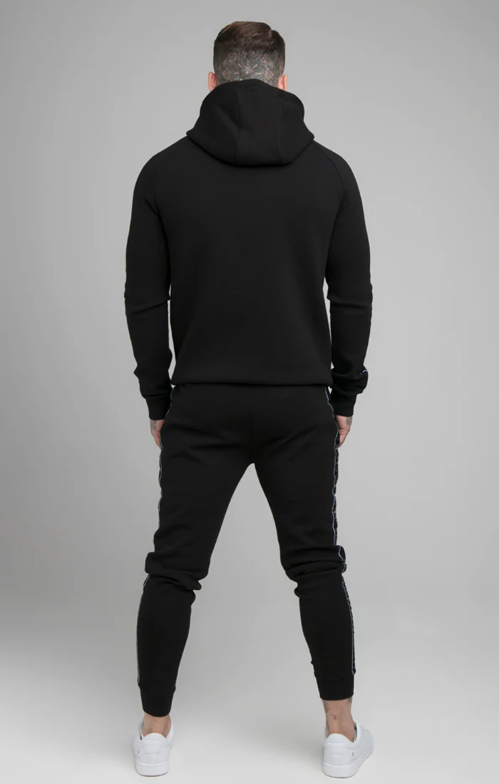 Black Impact Tape Fitted Jogger - Image 3