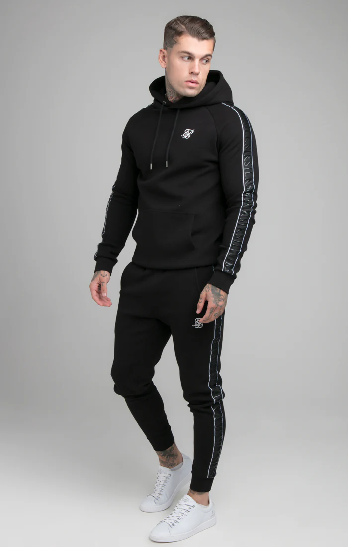 Black Impact Tape Overhead Hoodie - Image 2